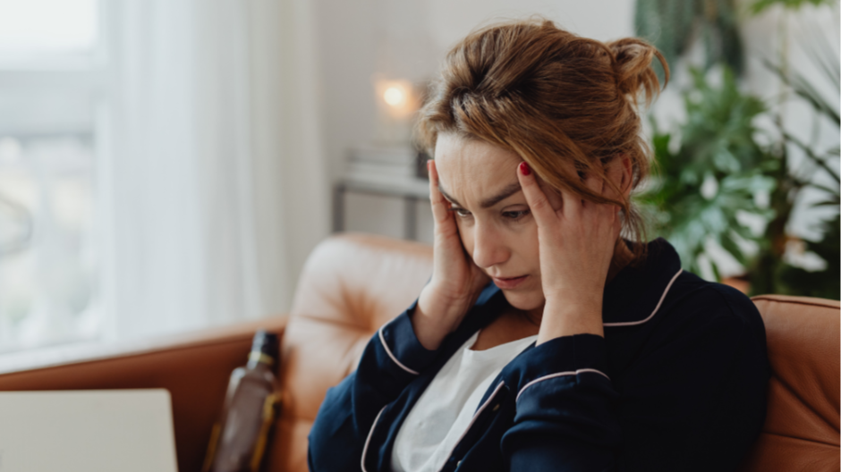 woman disappointed in herself