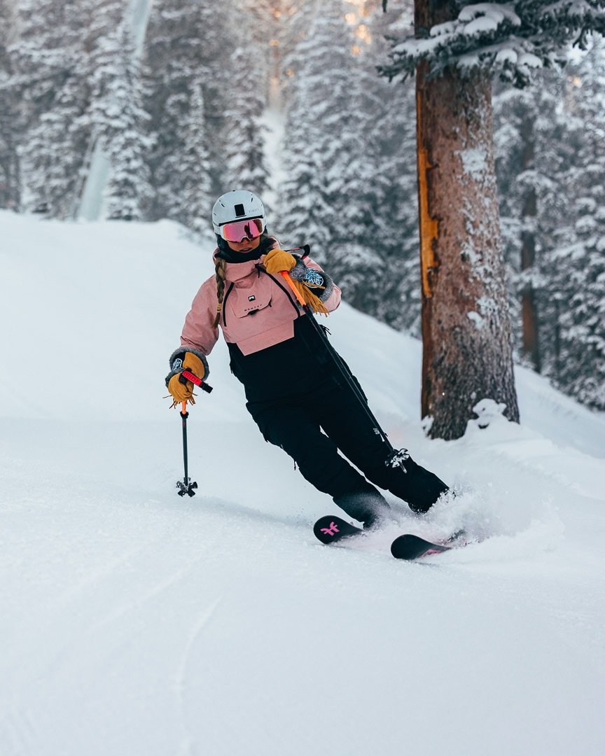 6 months pregnant. Still ripping around the mountain considerably better than most. Baby got a free day of adventuring this weekend.