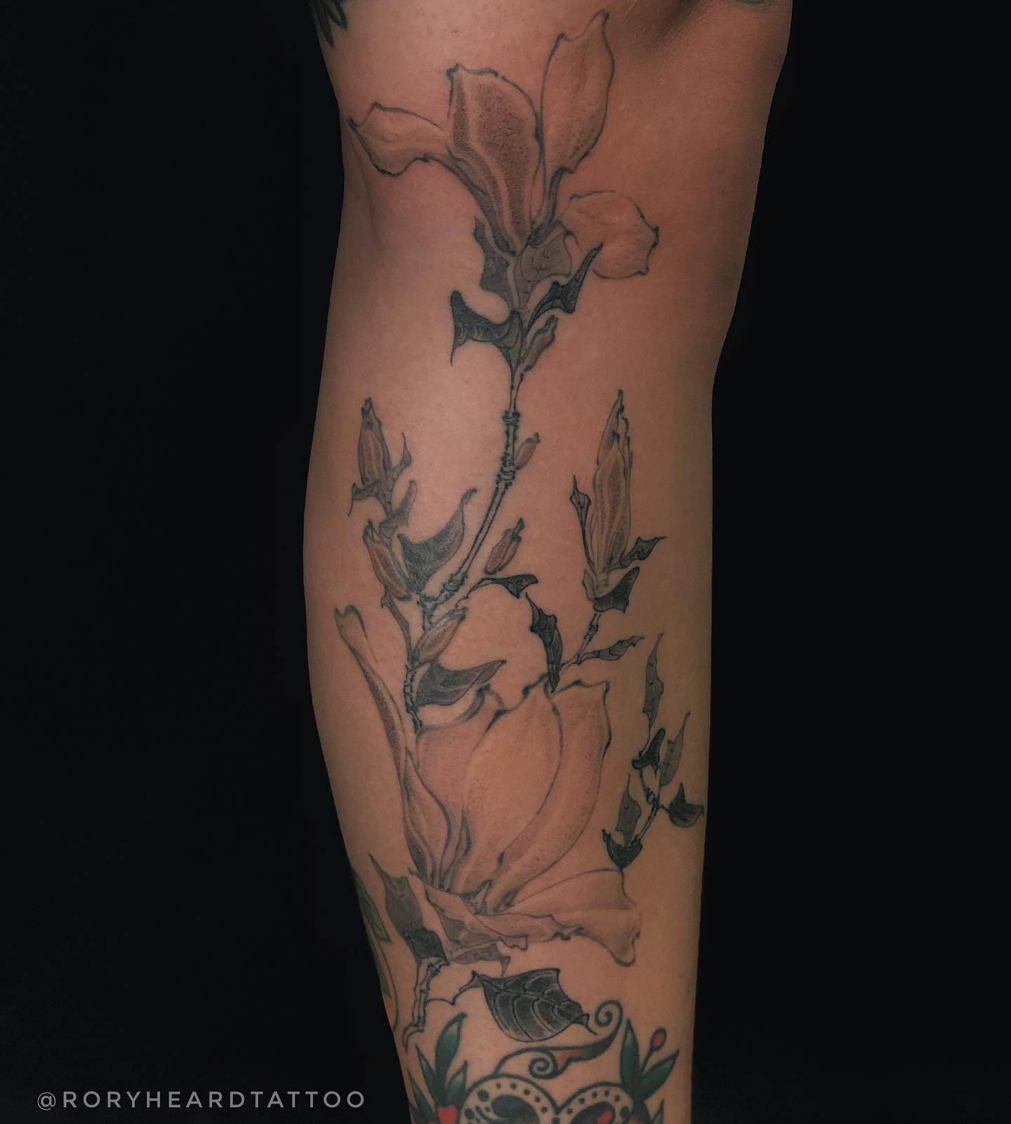 Magnolias for @courtneydunne_tattoo.
Thanks matie, you&rsquo;re so brave