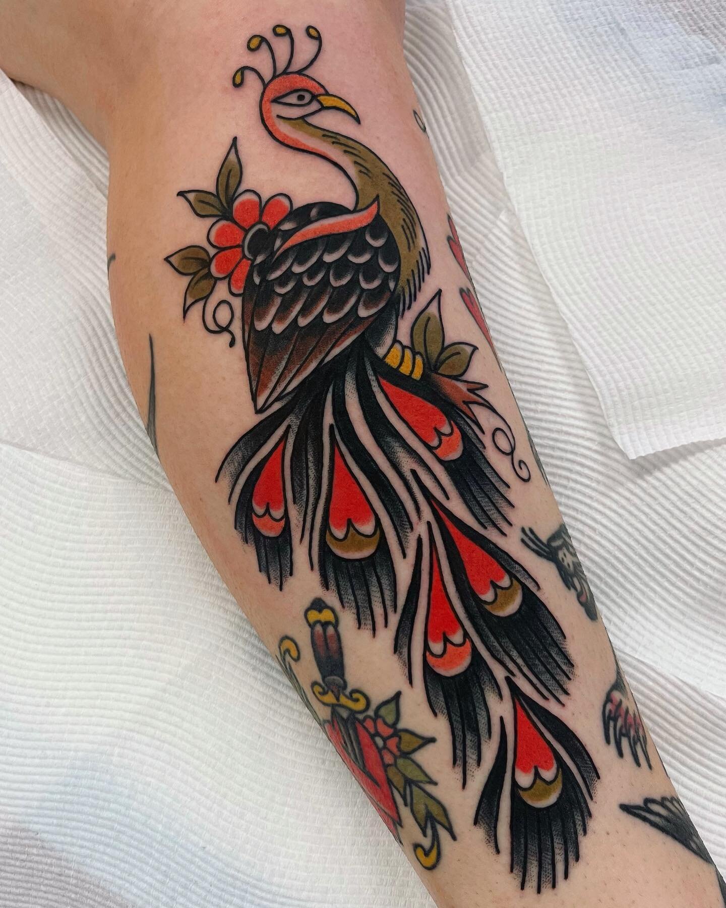 Peacock drawn to fit for Sally 🦚 Thank you always!! 💐

Made @wa.ink.tattoo