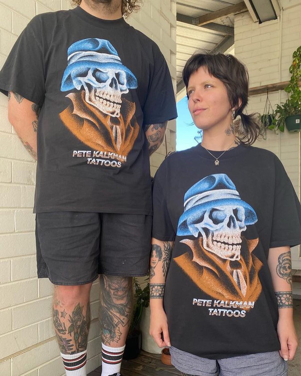 Got some shirts available! Printed on AS heavy stock shirts, by the best @hifi.print !! $60 from @wa.ink.tattoo or I can post it out to you (at your expense) DM if you want one 💀also big thanks to @voidlesssociety for being a model 🙌🏻
