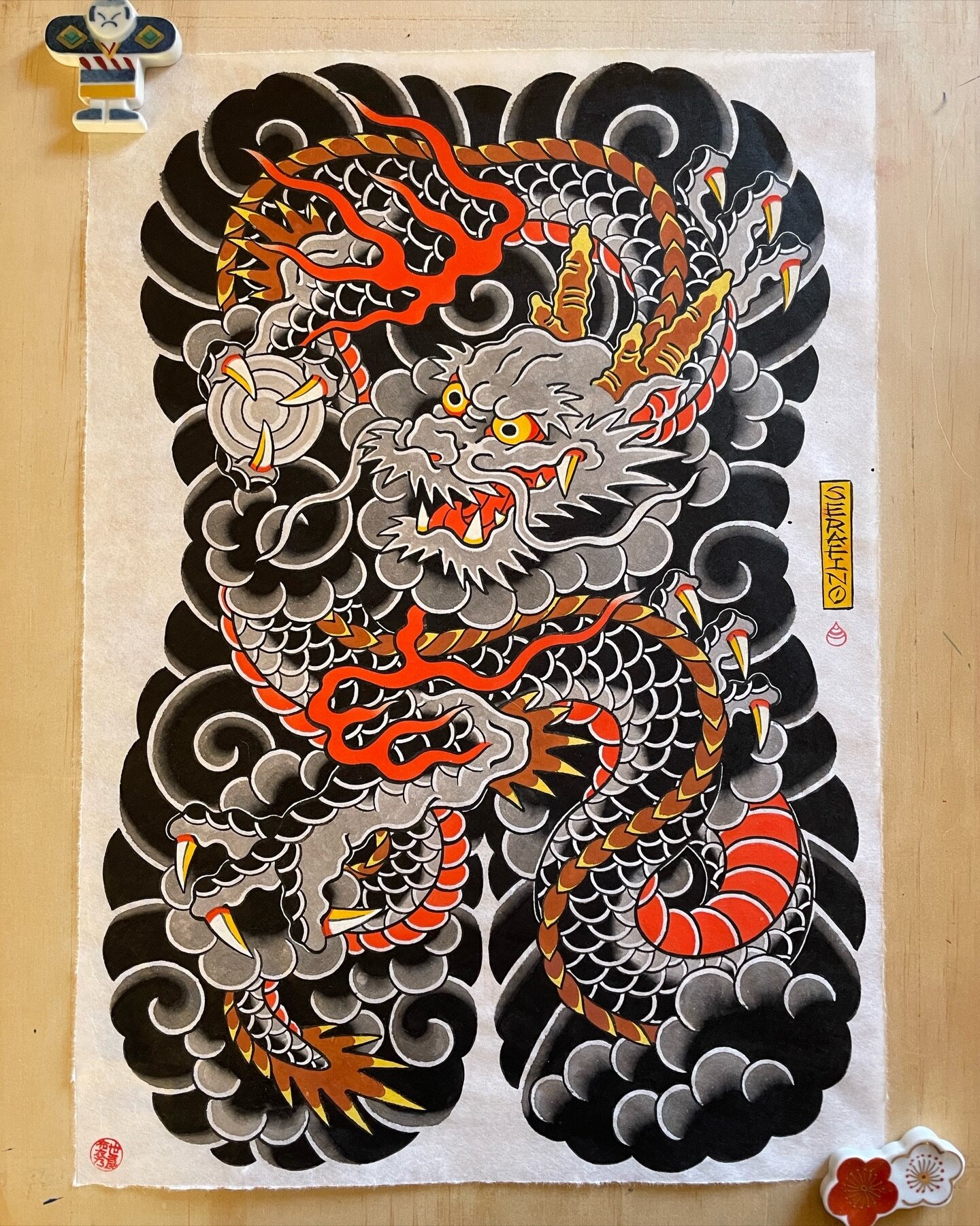Dragon backpiece study