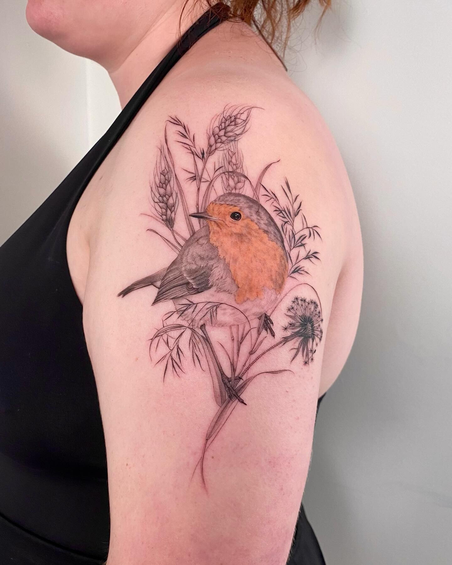 Lil Robin for Emily, sat so well for her first tattoo. Thanks Emily!