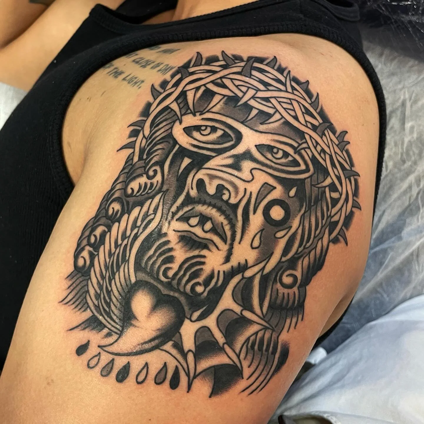Conflicted saviour for @joshuasavier 
@wa.ink.tattoo