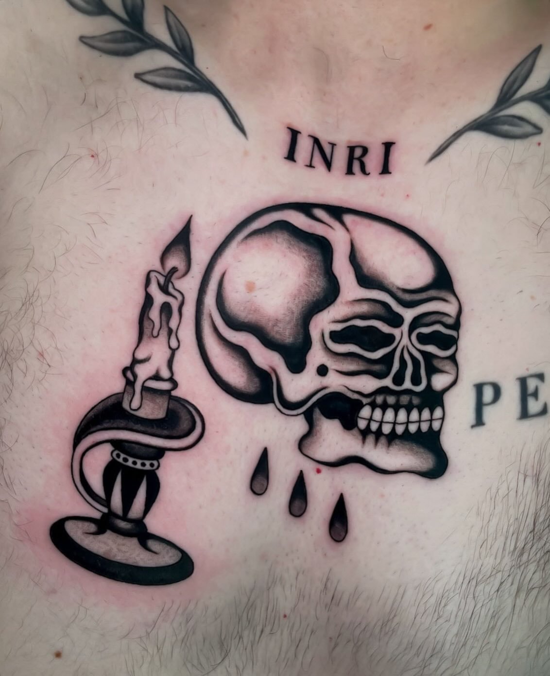 Memento Mori for Ben, thank you again! β
β β
Made today at @wa.ink.tattoo