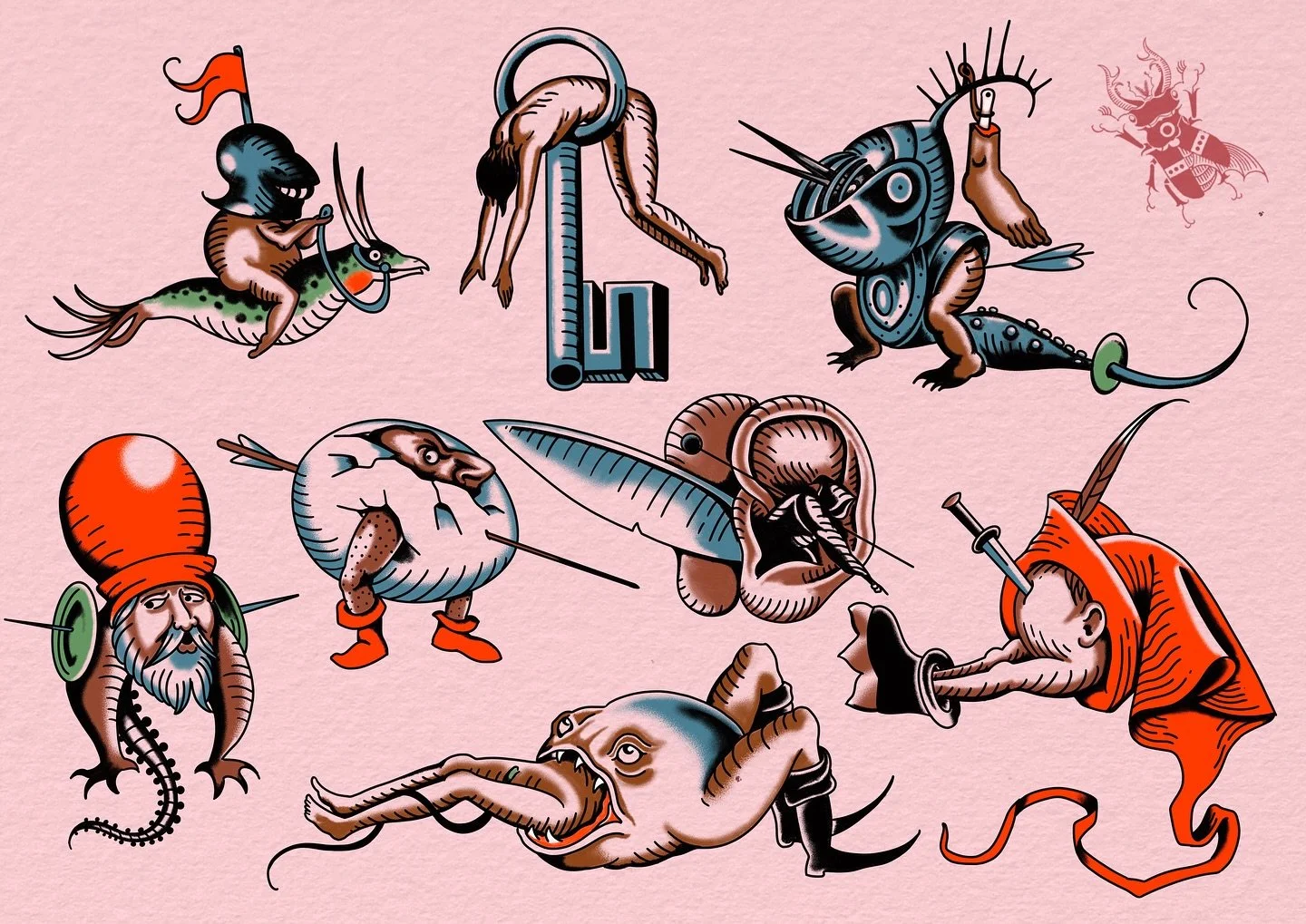 Some Bosch characters I’d love to do! DM if you’re keen on any of these cheeky lads or any others you’ve seen, can do colour or black and grey.