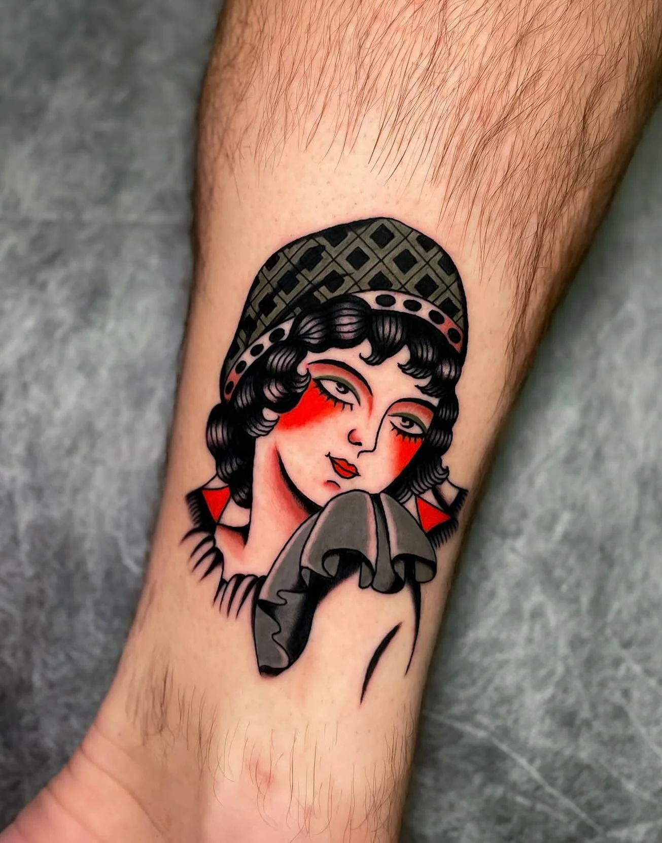 Little lady from my flash, thanks again Ben! β
β β
Made today at @wa.ink.tattoo