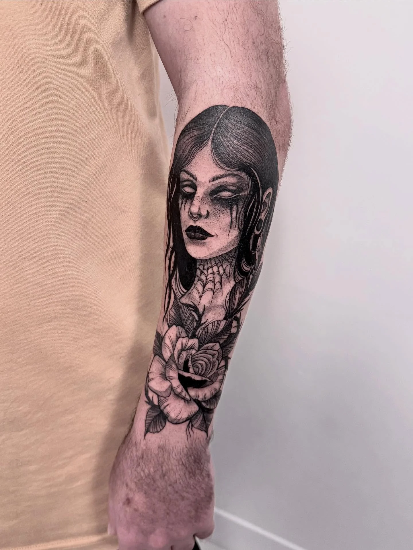 Starting a spooky goth sleeve! Cheers mate good luck keeping it secret π€ drop me a DM to book! Space available in September β¨