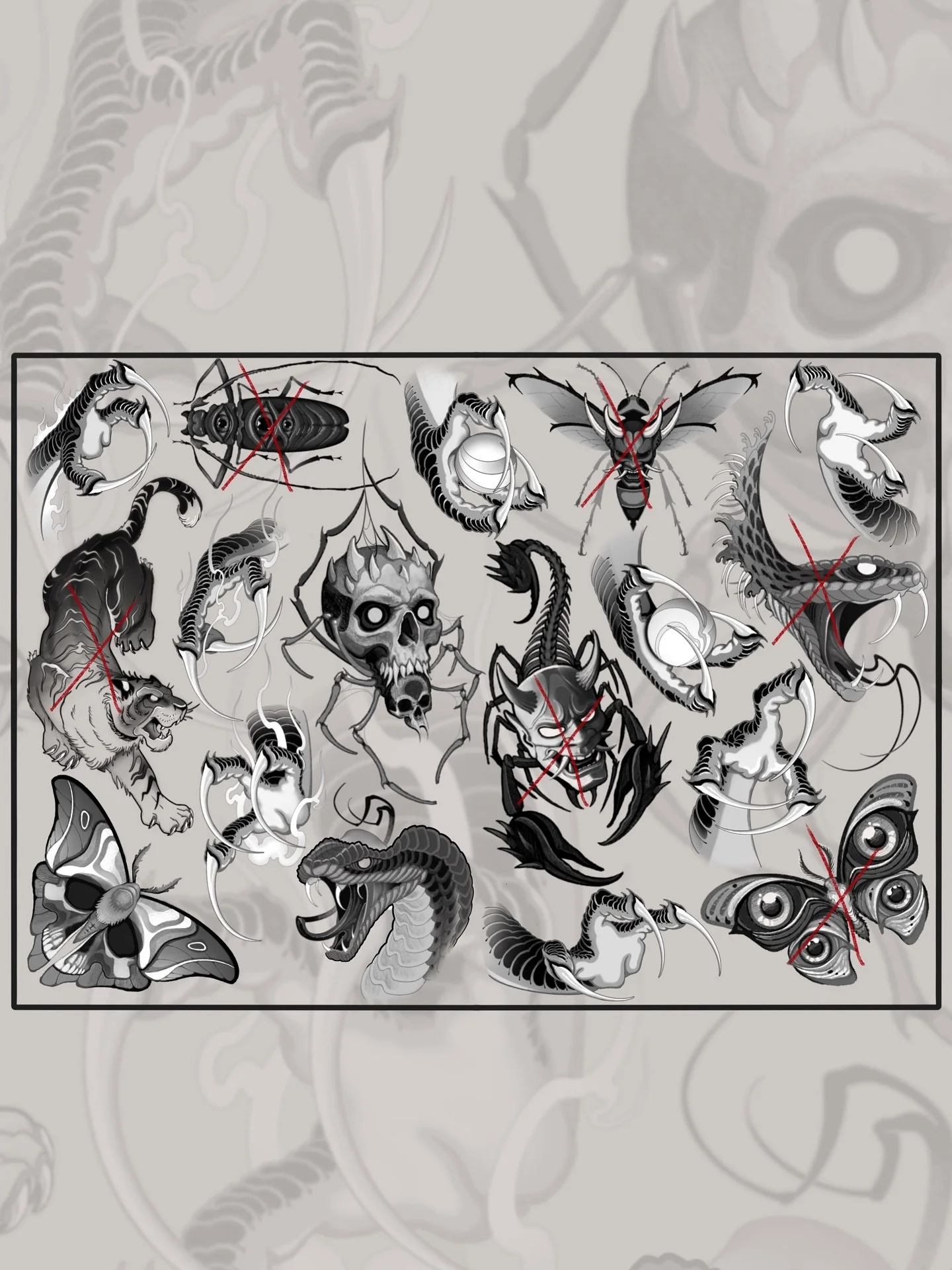 AVAILABLE FLASH
*Red crosses have been taken already
Please follow the link in my bio for all booking enquiries
#tattoo #tattooartist #blackandgreytattoo #art #fineline #finelinetattoos #perth #perthartists #artistsoninstagram #ink #inked #blac