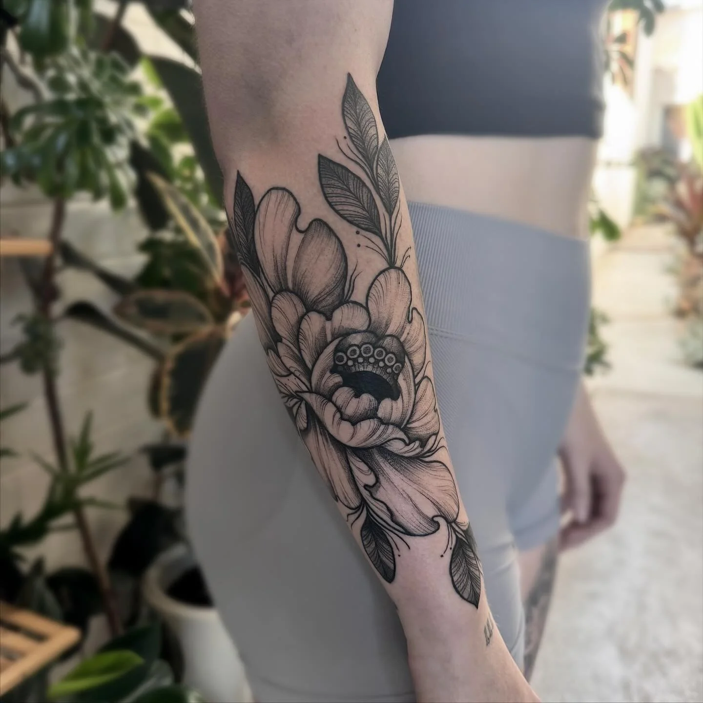 Floral today for Darcy 🌷 DM for appointments :) 
Located - 📍 @wa.ink.tattoo