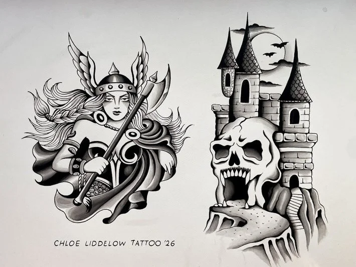 ★ ☆ ★ RARE BLACK &amp; GREY FLASH AVAILABLE TO BE TATTOOED ★ ☆ ★ can also be made in colour!