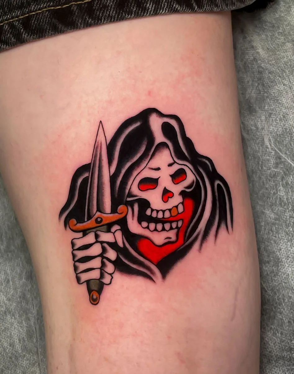 Flash piece from the weekend for Gail, thank you again and to everyone else that came down ❤️ if you weren&rsquo;t able to make it all of my flash is still available to be tattooed at the studio, just send me a message if you&rsquo;re interested!