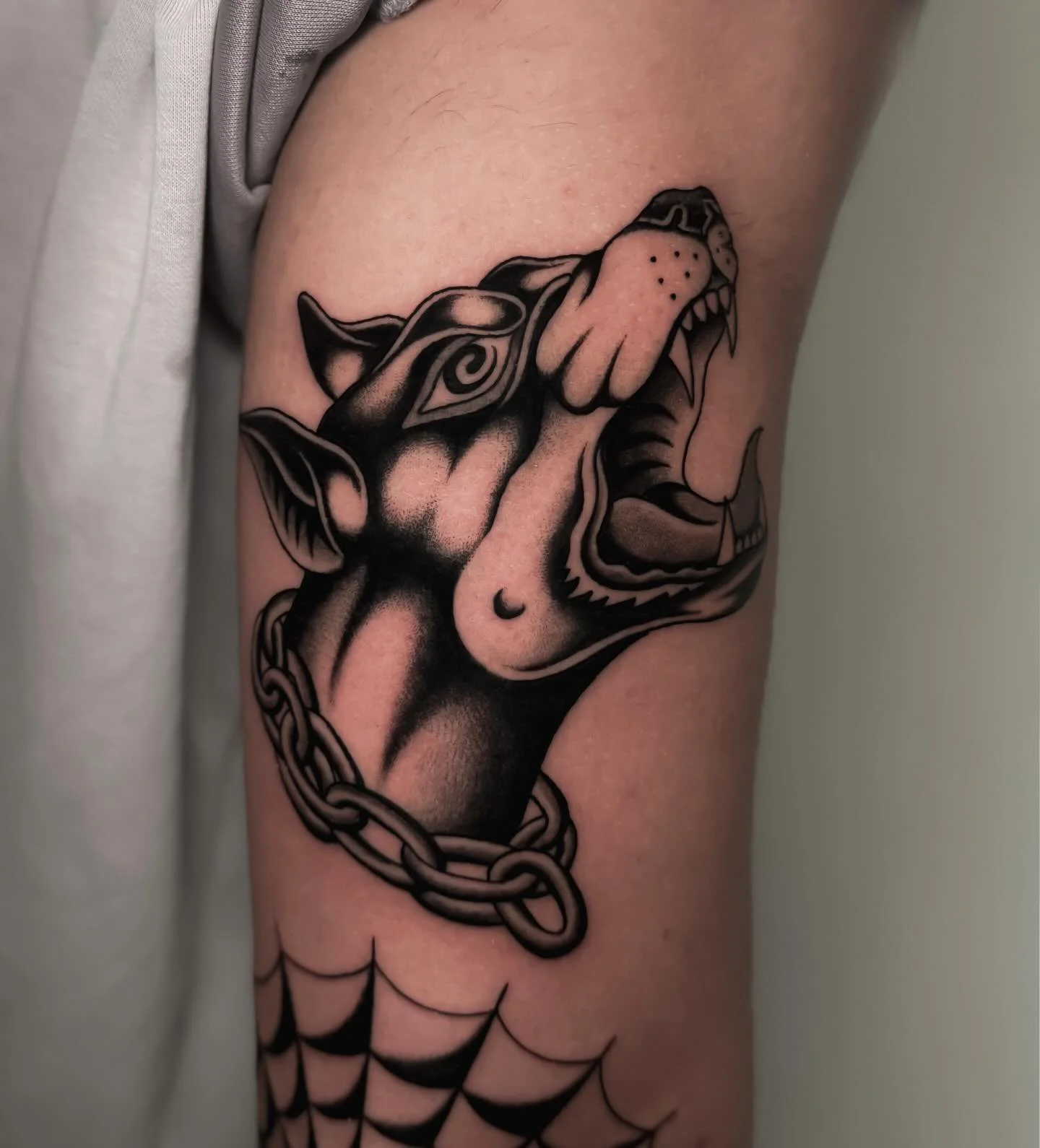 Beware of the dog ★ ☆ ★ made today @wa.ink.tattoo