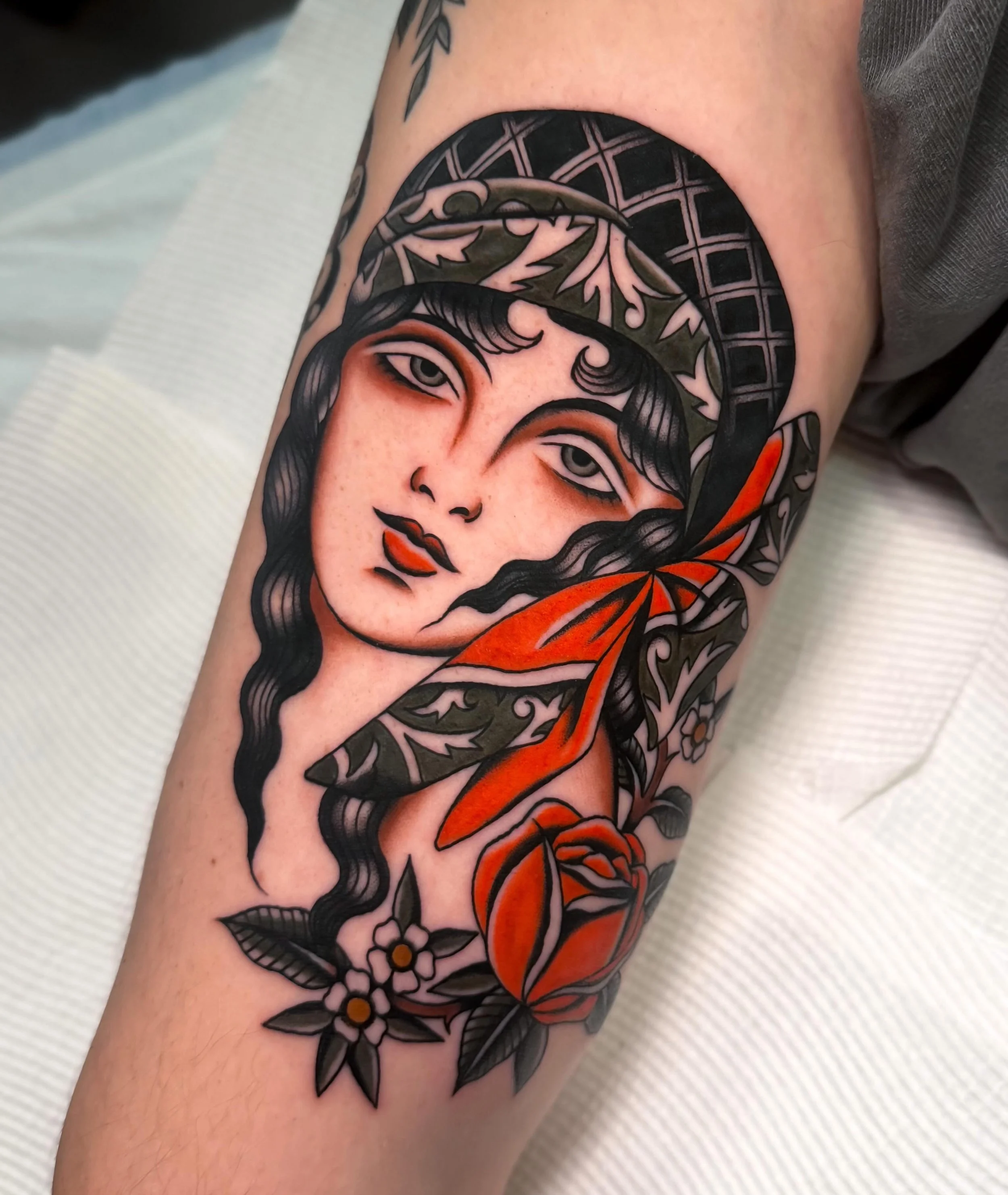 Pretty lady made today for George, thank you again! ★ ☆ ★ @wa.ink.tattoo