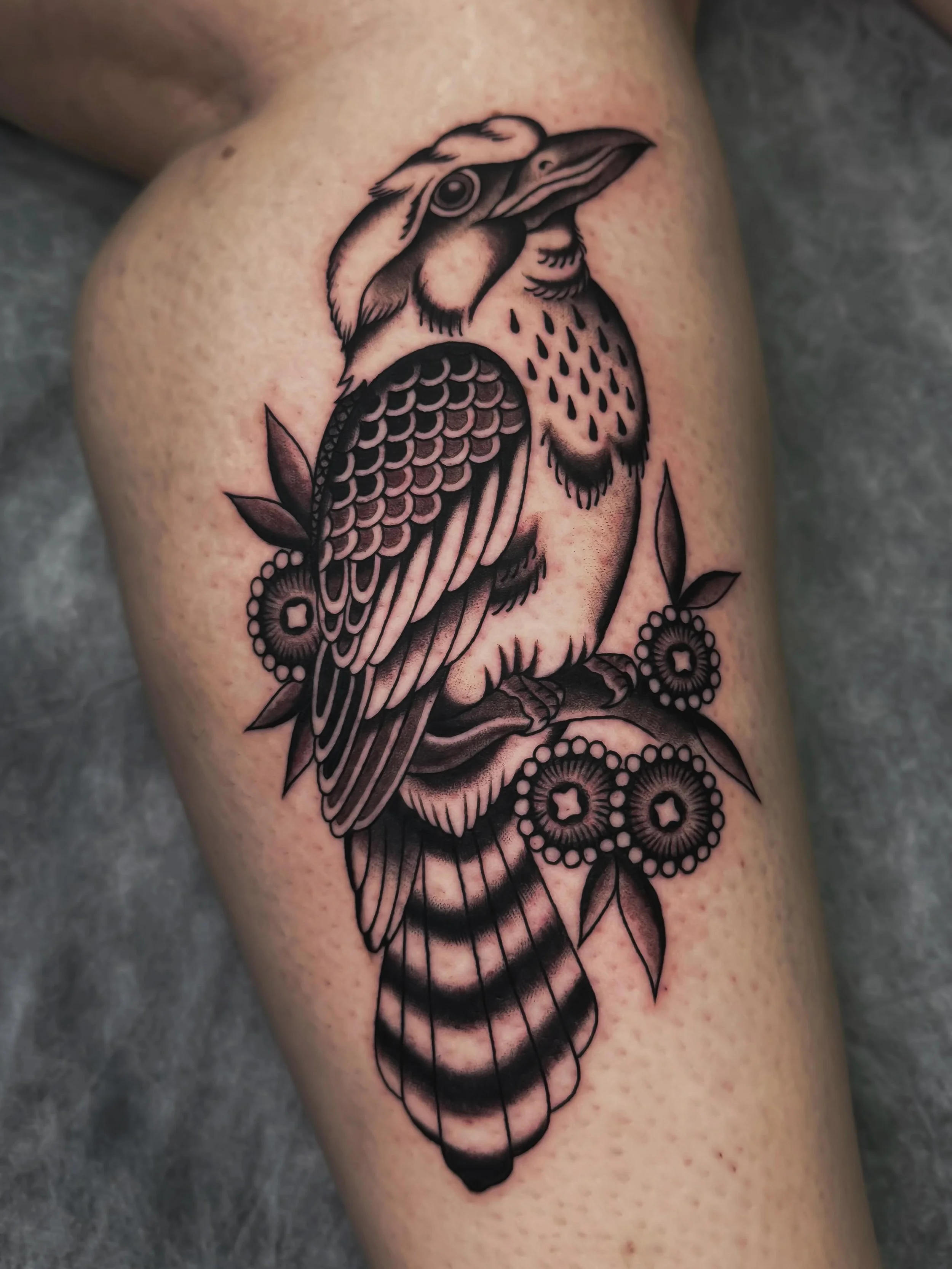 Kookaburra made today for Fanny, thank you again! ★ ☆ ★ @wa.ink.tattoo