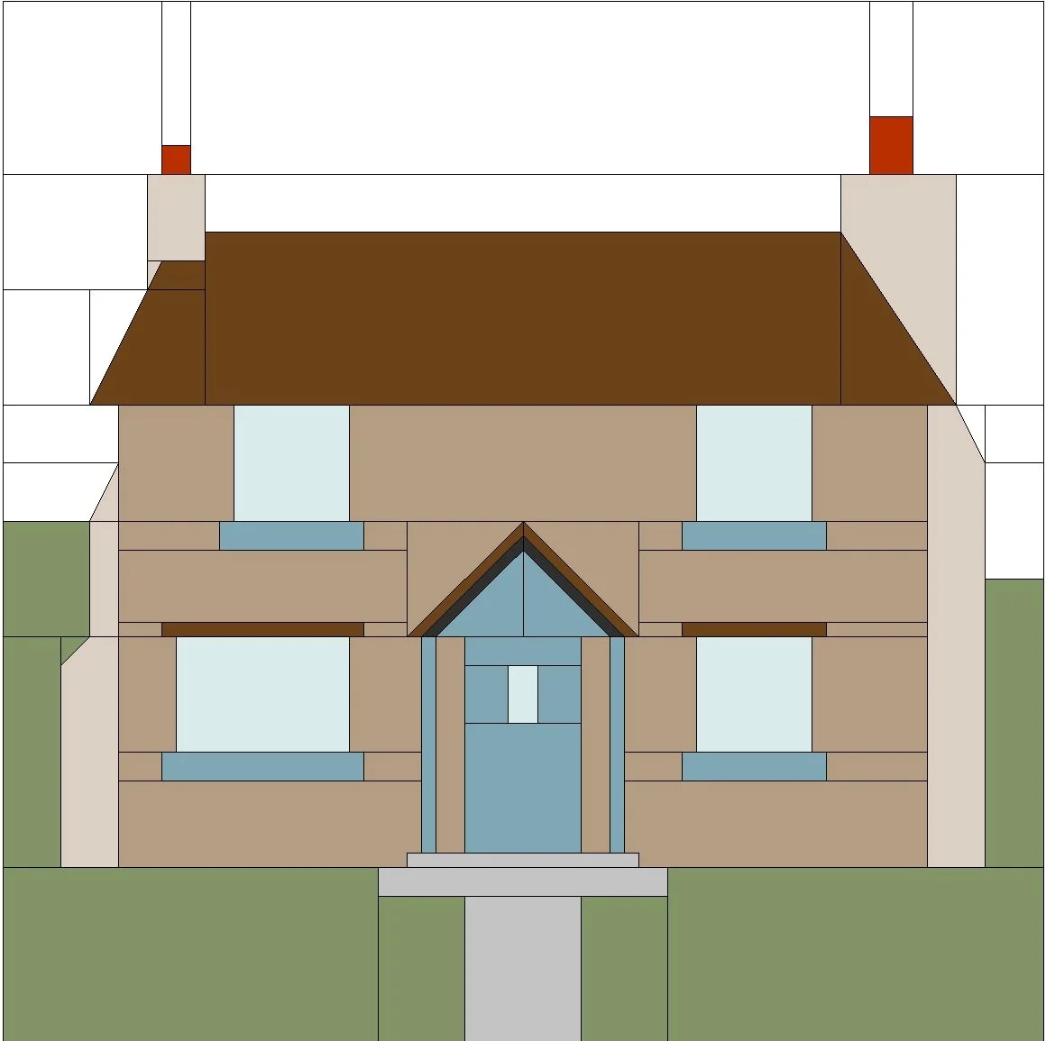 Cottage lane line drawing of cottage.jpg
