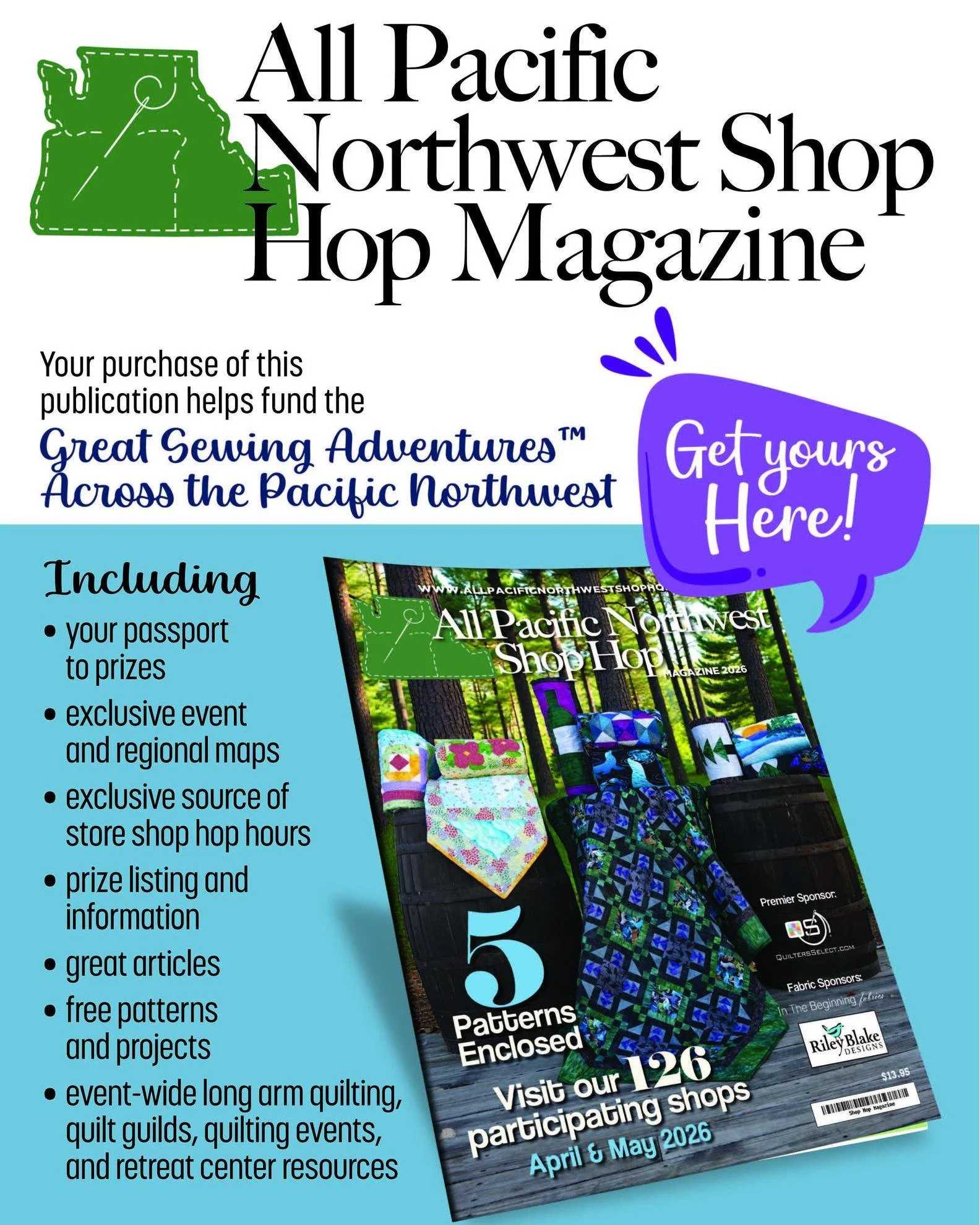 2026 All Pacific Northwest Shop Hop Magazine