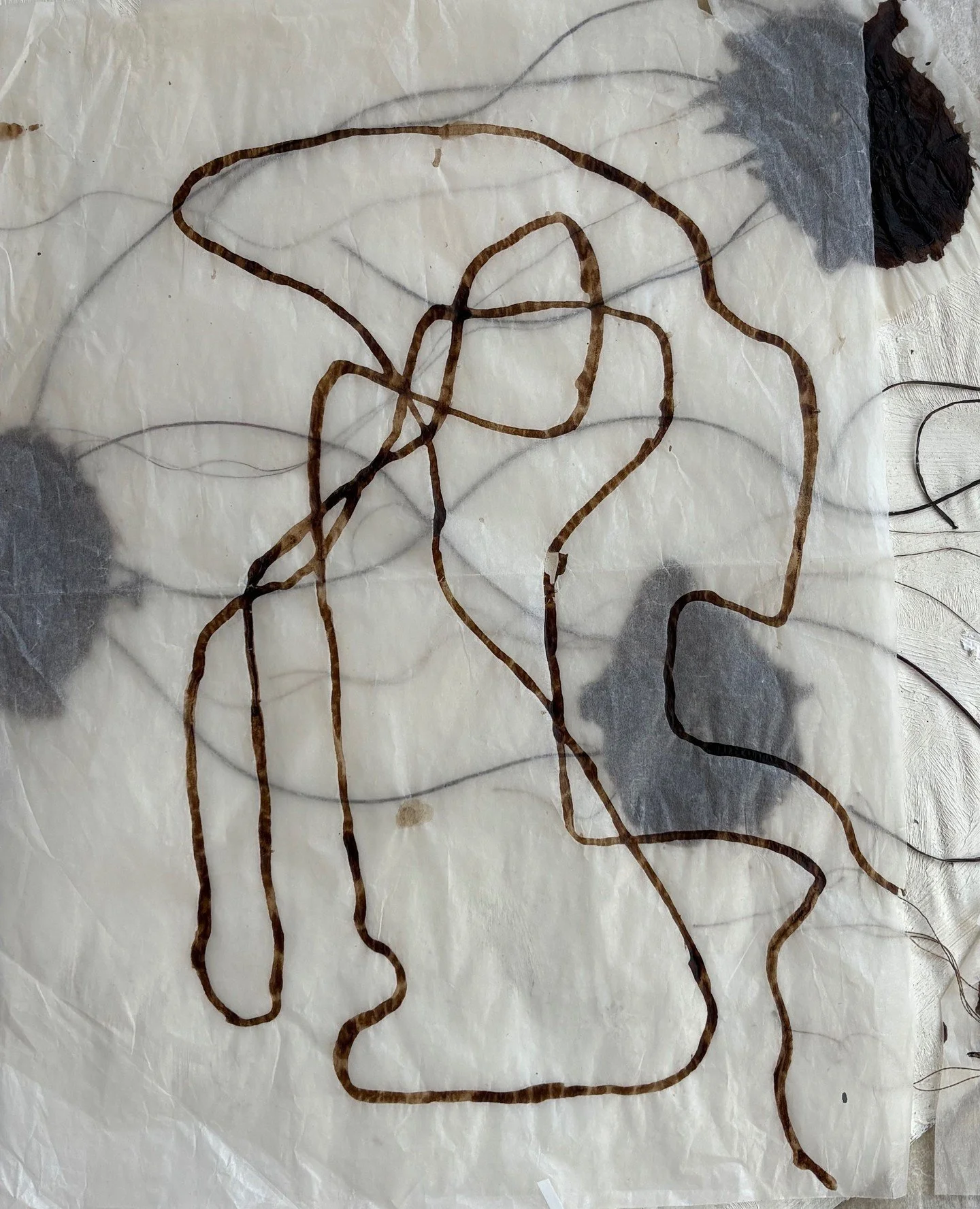 Playing with &lsquo;tell tales&rsquo; 🌬️⁠
Continuing to collage in the studio this week &mdash; exploring the beautiful tell tales, those dancing threads that reveal the balance of a sail. Functional, poetic, and always moving with the wind.⁠
Overla