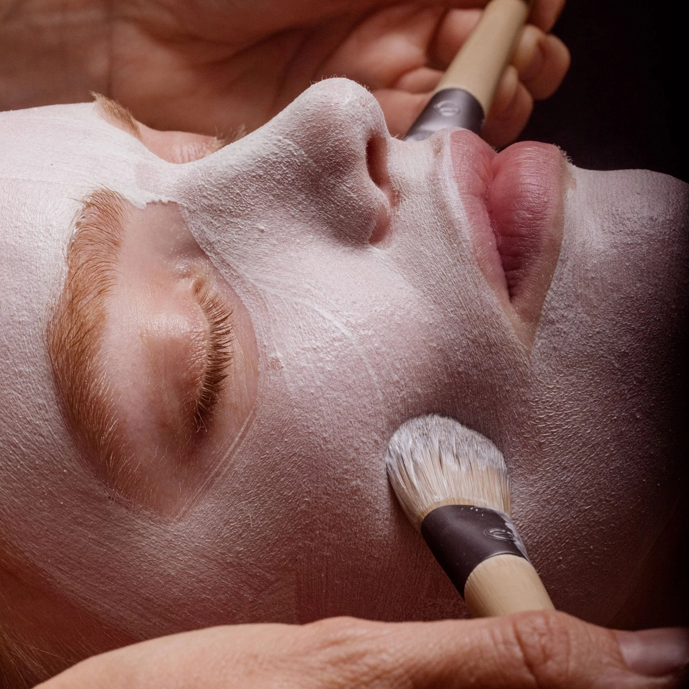 New client skin consultation at Plume Skin Paddington Brisbane featuring diagnostic imaging and corrective facial