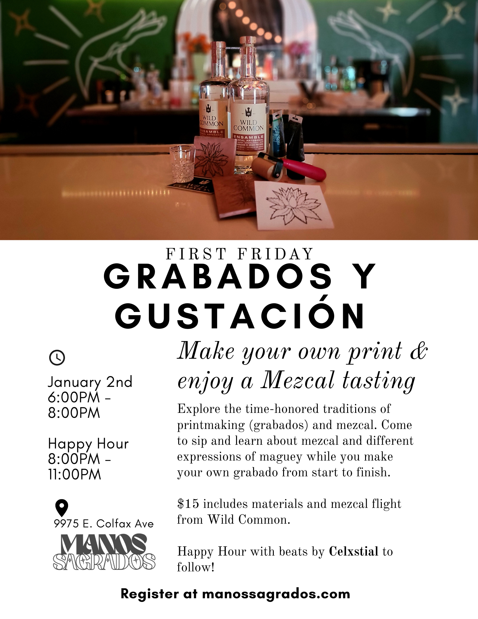 Grabados Y Gustación: Printmaking &amp; Mezcal 