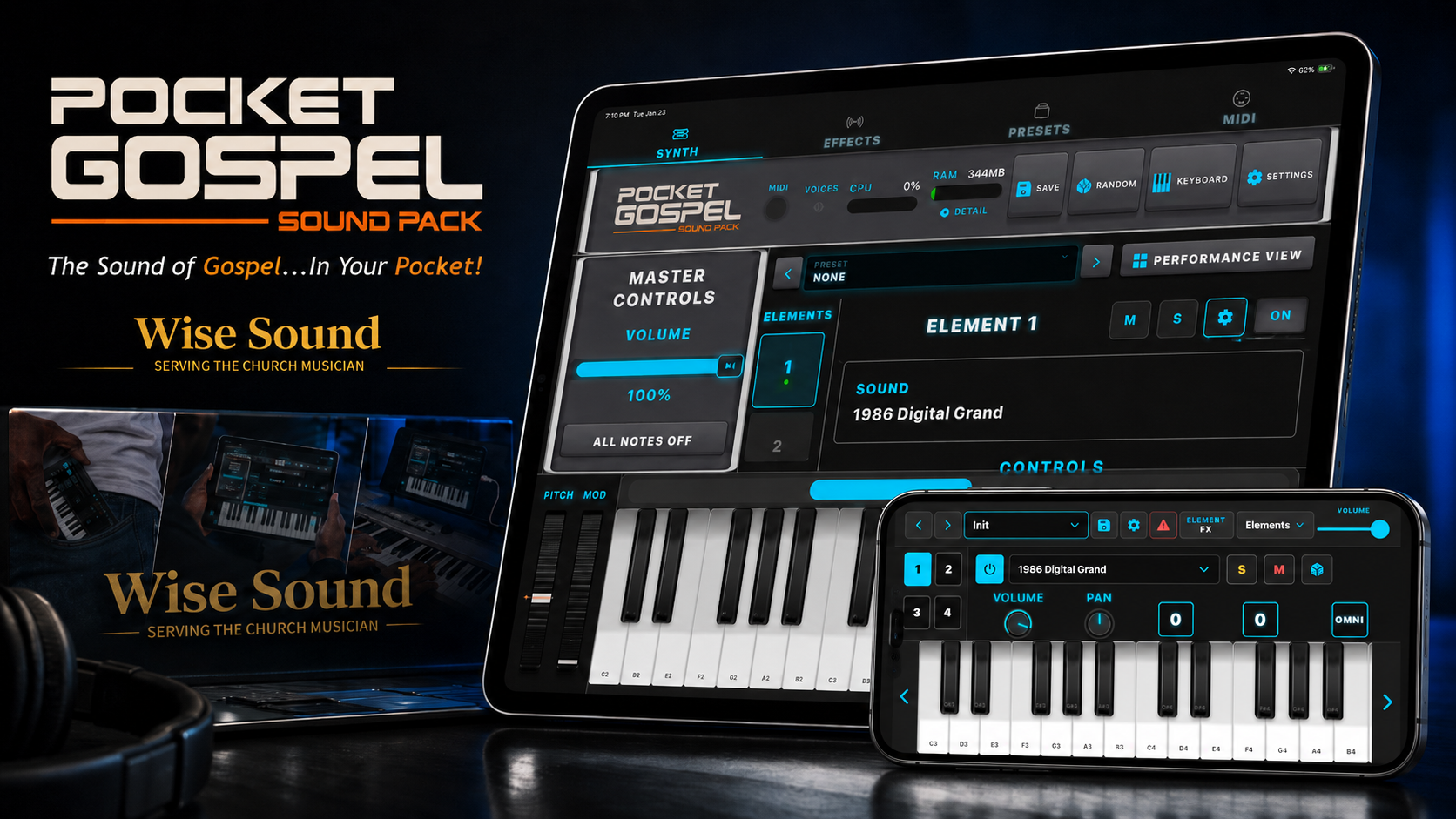 Pocket Gospel Sound Pack for iPhone and iPad