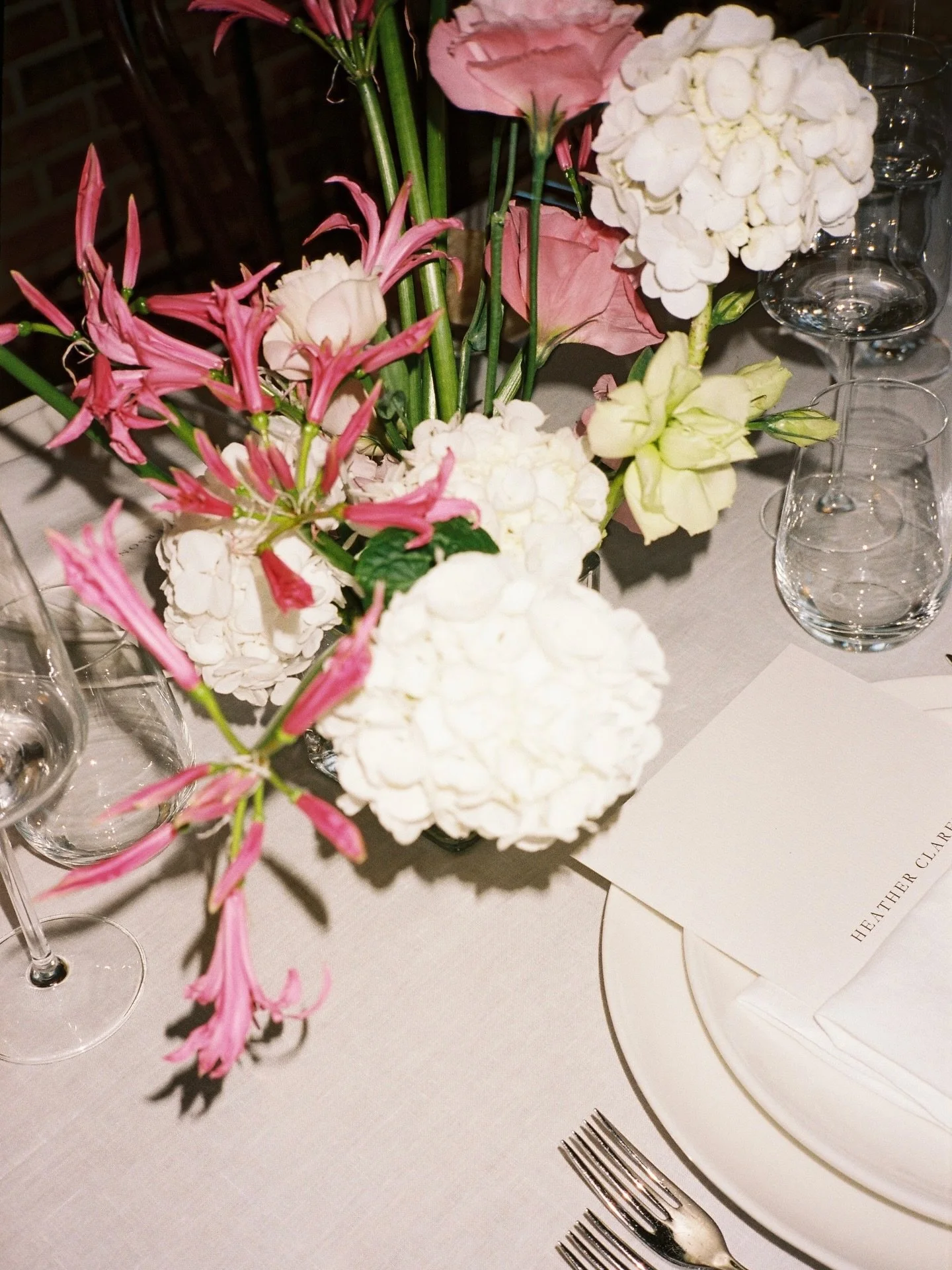 Janice and Sam.  On film by @ninaclairephotographer @thevalleyestategc @bestcelebrantever