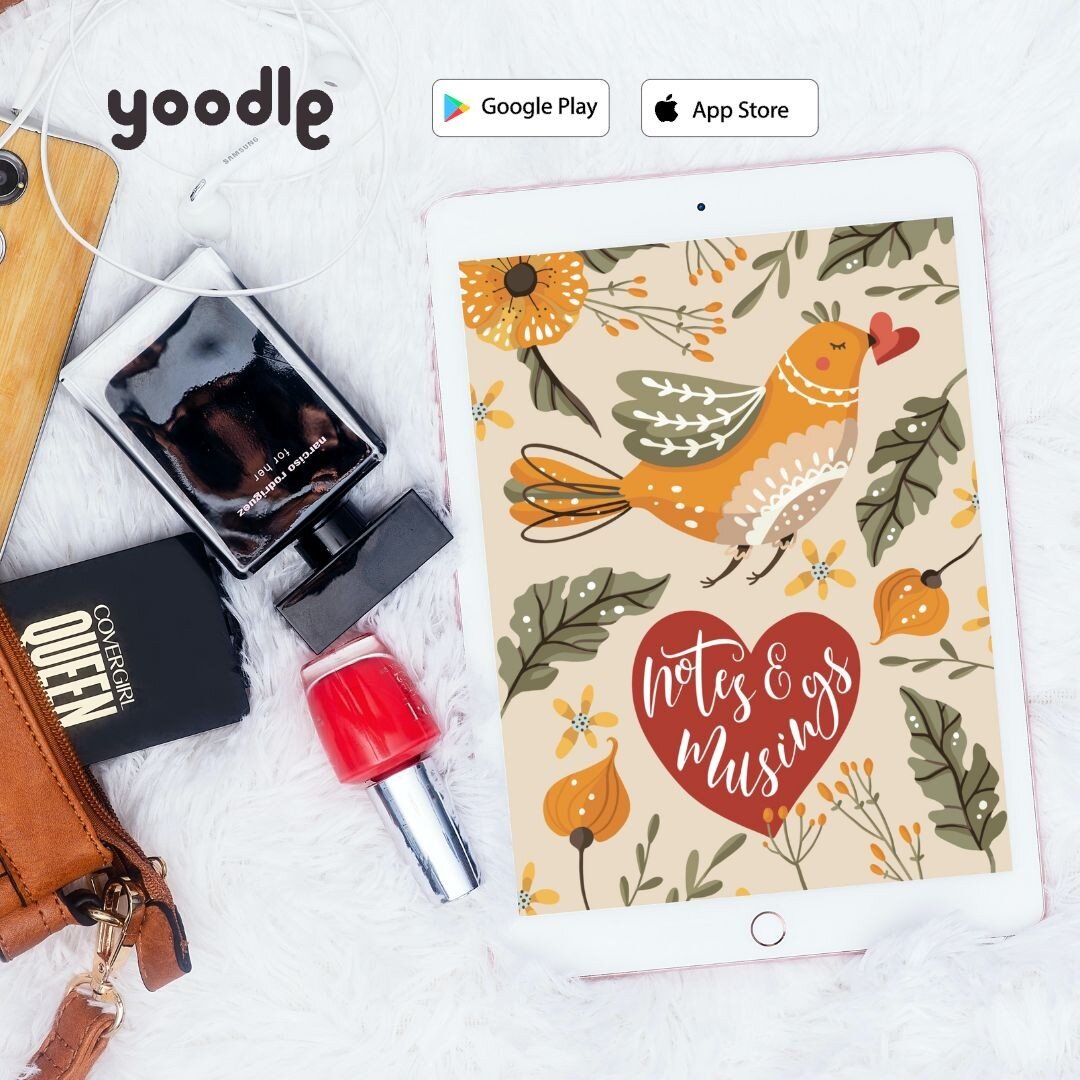 Discover your creativity with &quot;Notes and Musings&quot; on Yoodle, a charming blank journal adorned with cute folk art illustrations. 🖌️🎨 Let it be your canvas to jot down your thoughts, reflections, dreams, or even a dash of daily poetry. Here