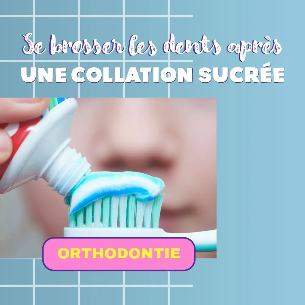 Brossage efficace après une collation sucrée 🪥