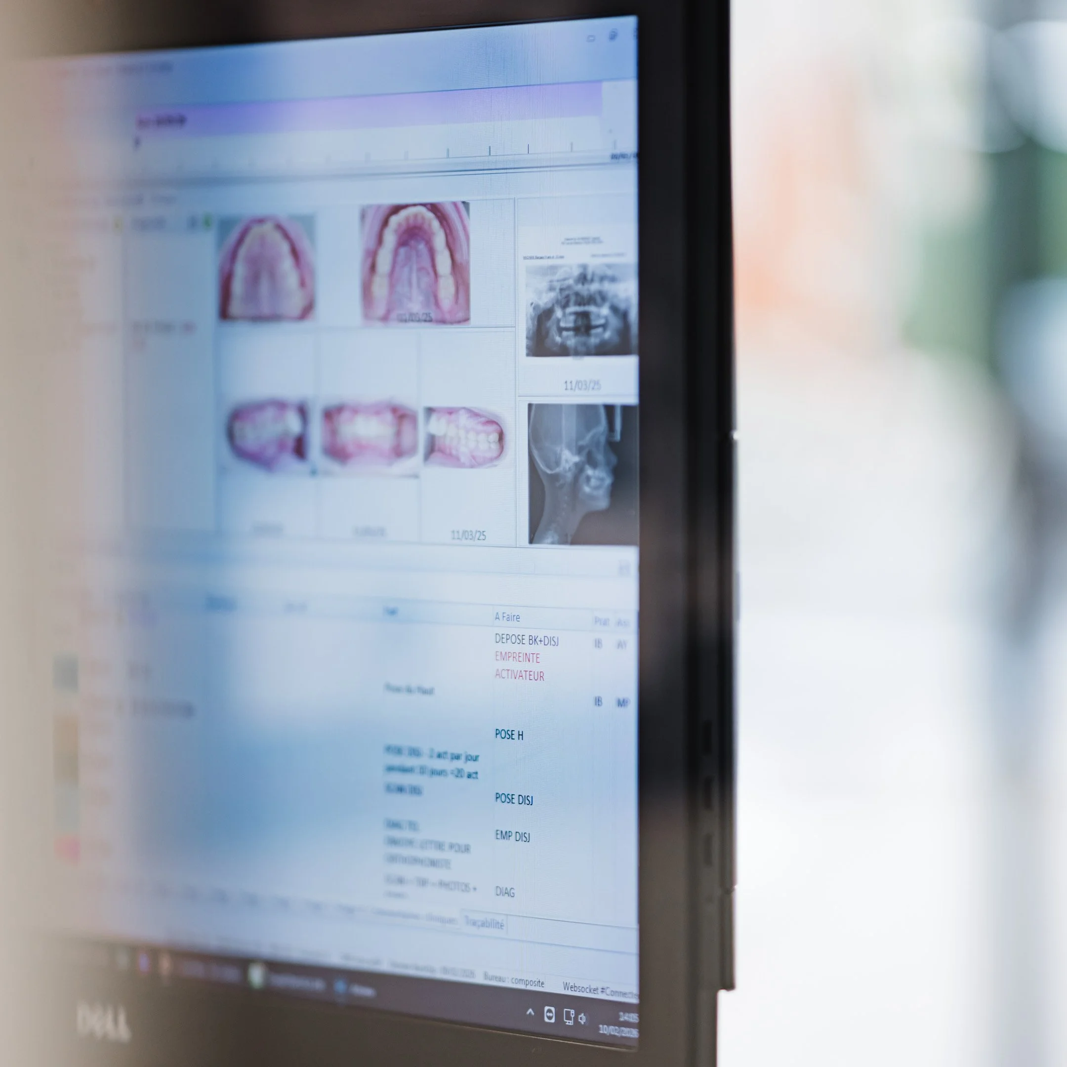 dossier patient avec empreintes numériques