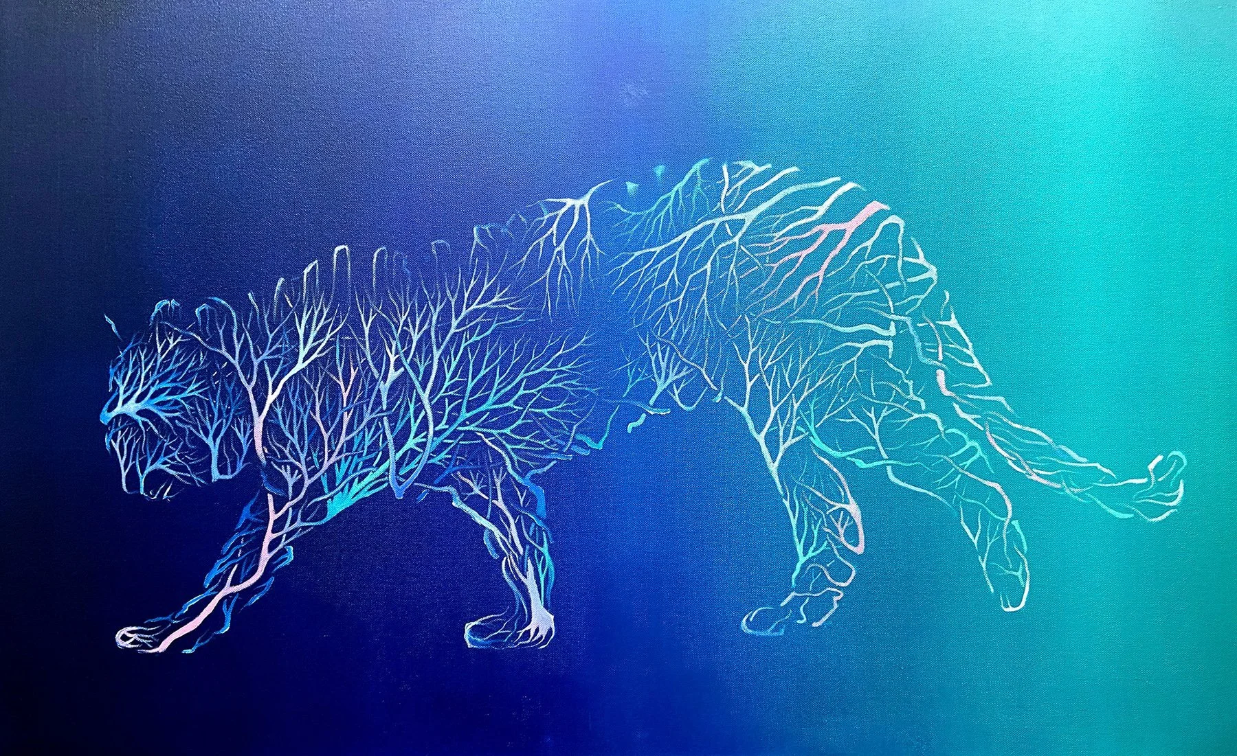 Natura Forma Five | Oil on canvas | 97 x 60 x 4 cm | 2025 | £1250