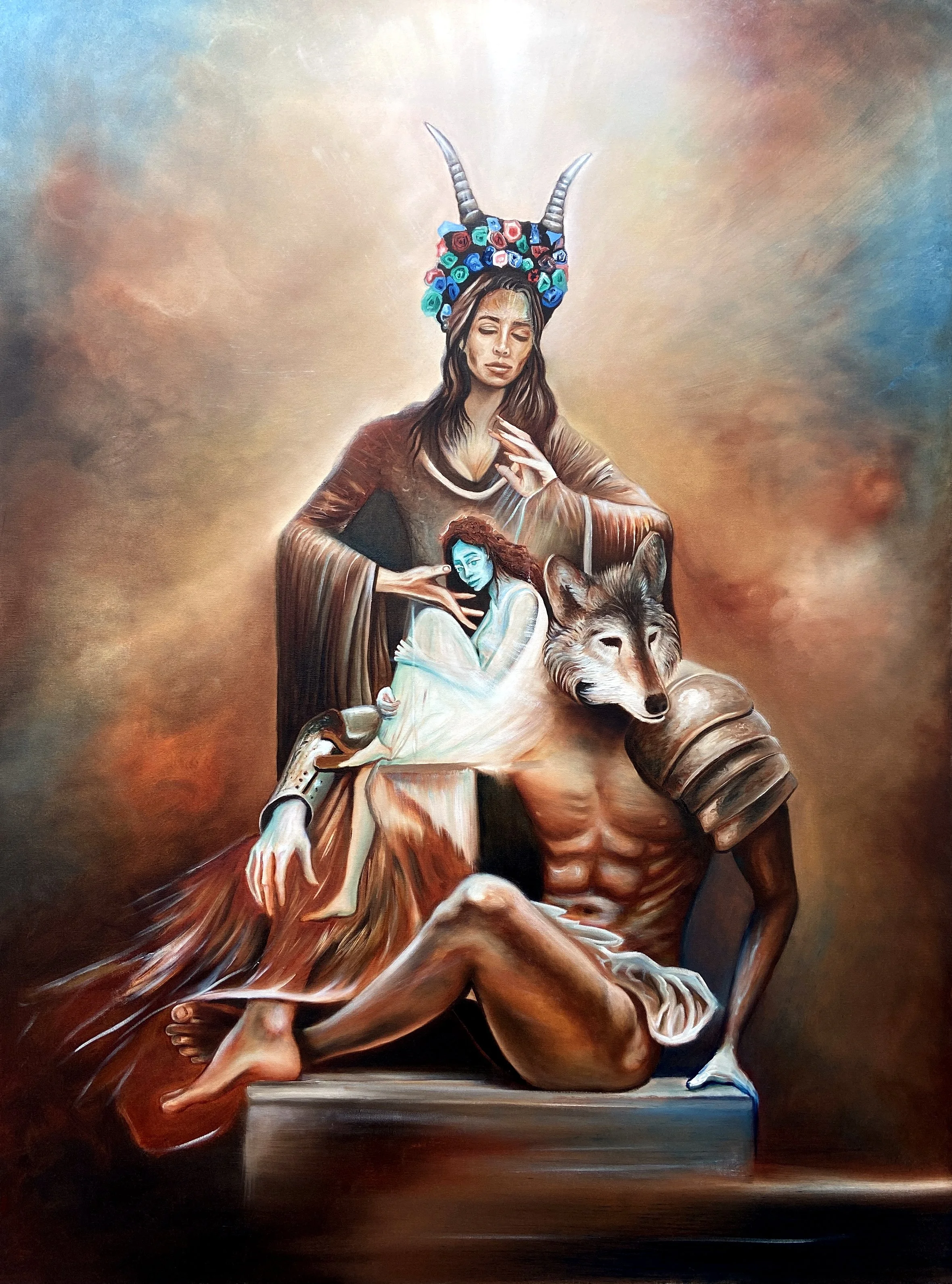 Casting the Spell | Oil on canvas | 92 x 122 x 4 cm | 2022