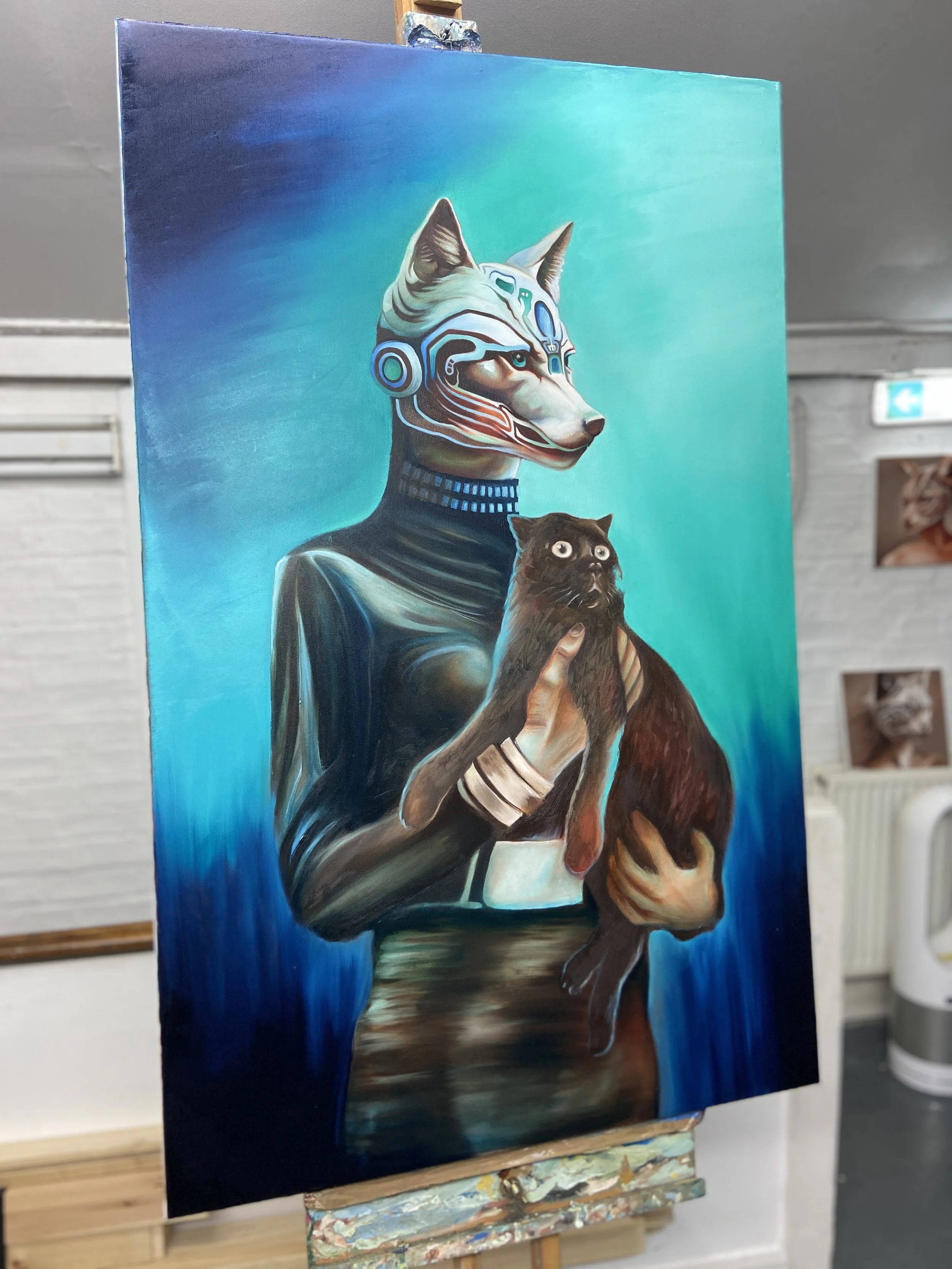 23rd Century Pets (part 1) | Oil on canvas | 76 x 122 x 4 cm | 2026