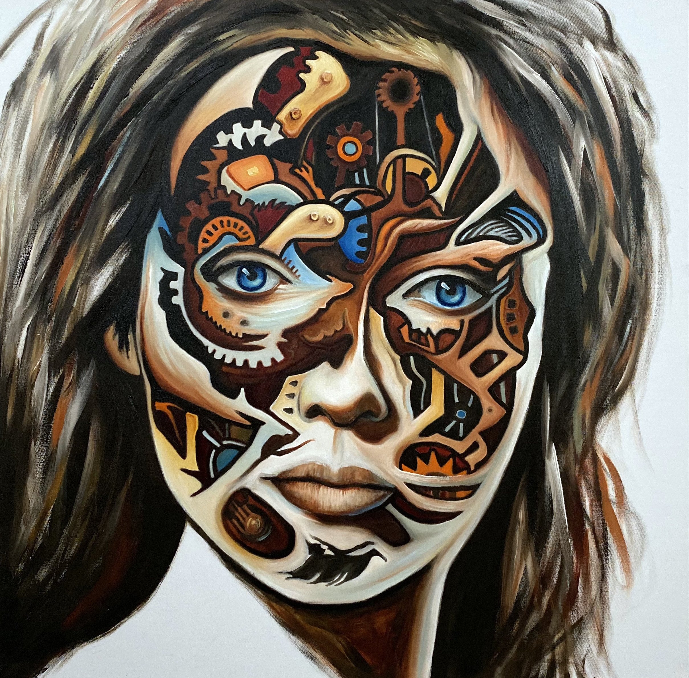 Galatea | Oil on canvas | 90 x 90 x 4 cm | 2020 