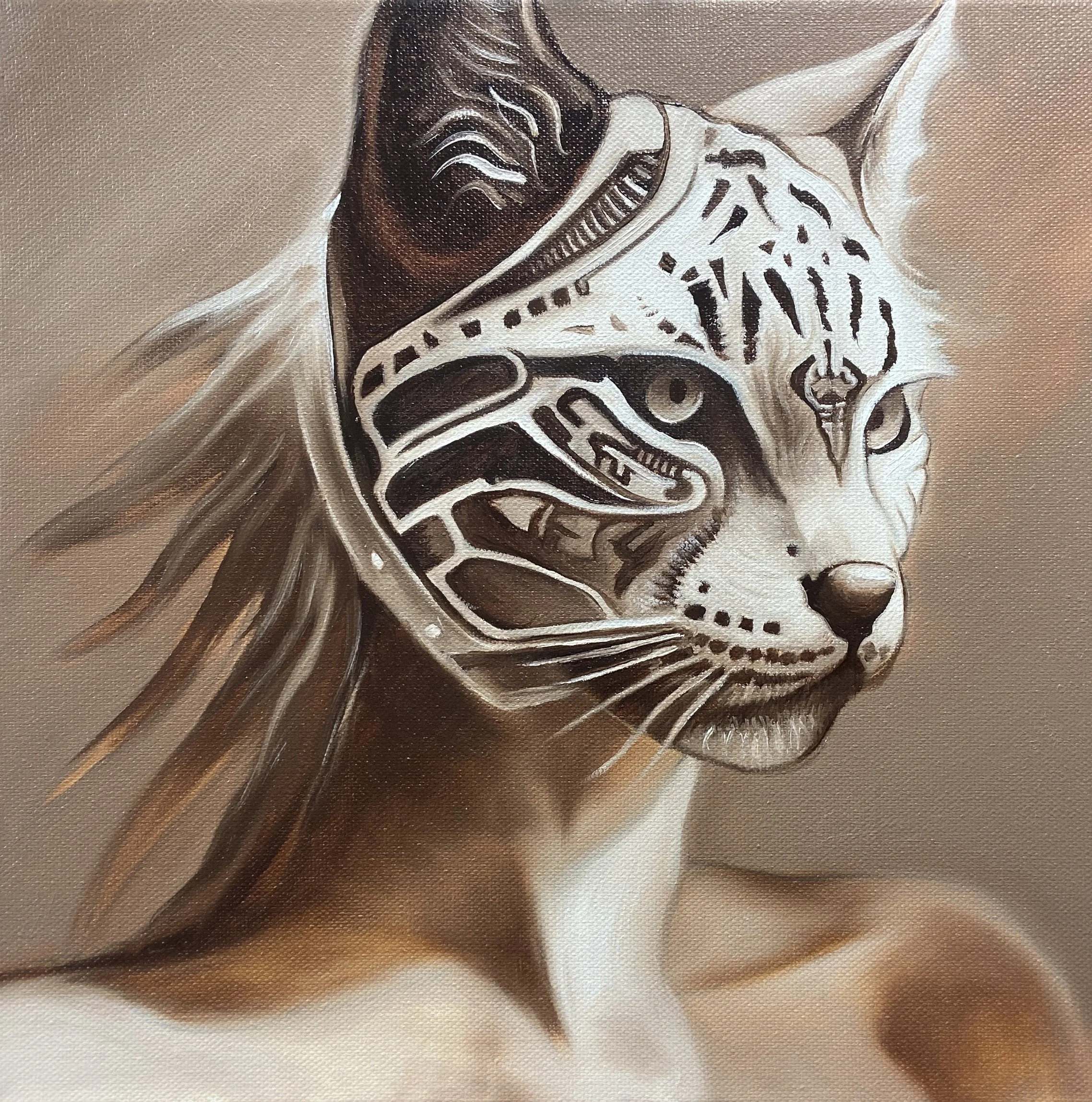Lynxia | Oil on canvas | 30 x 30 cm | 2026