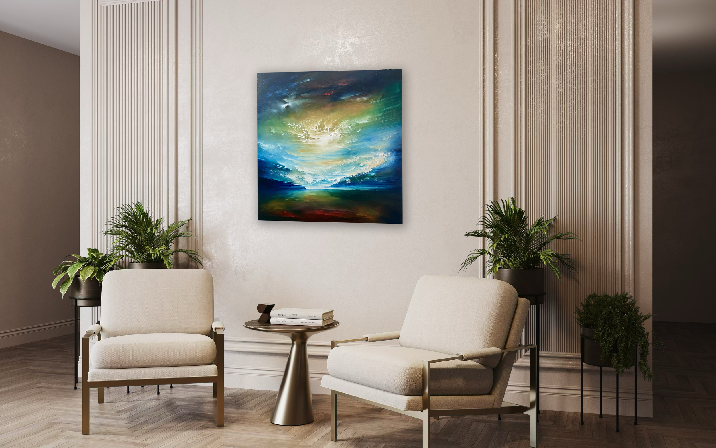 Earth Altar | Oil on canvas | 91 x 91 x4 cm | 2026