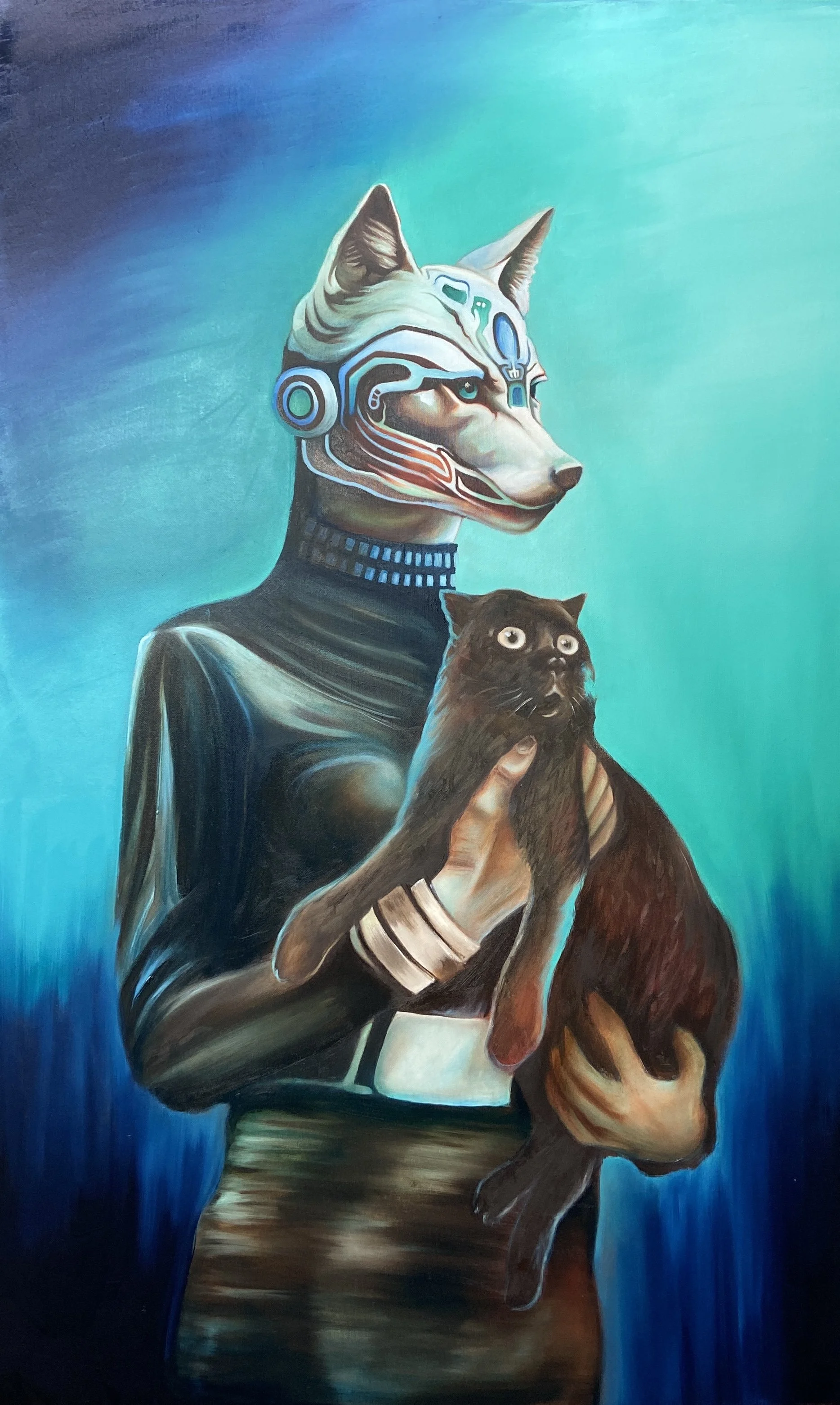 23rd Century Pets (part 1) | Oil on canvas | 76 x 122 x 4 cm | 2026