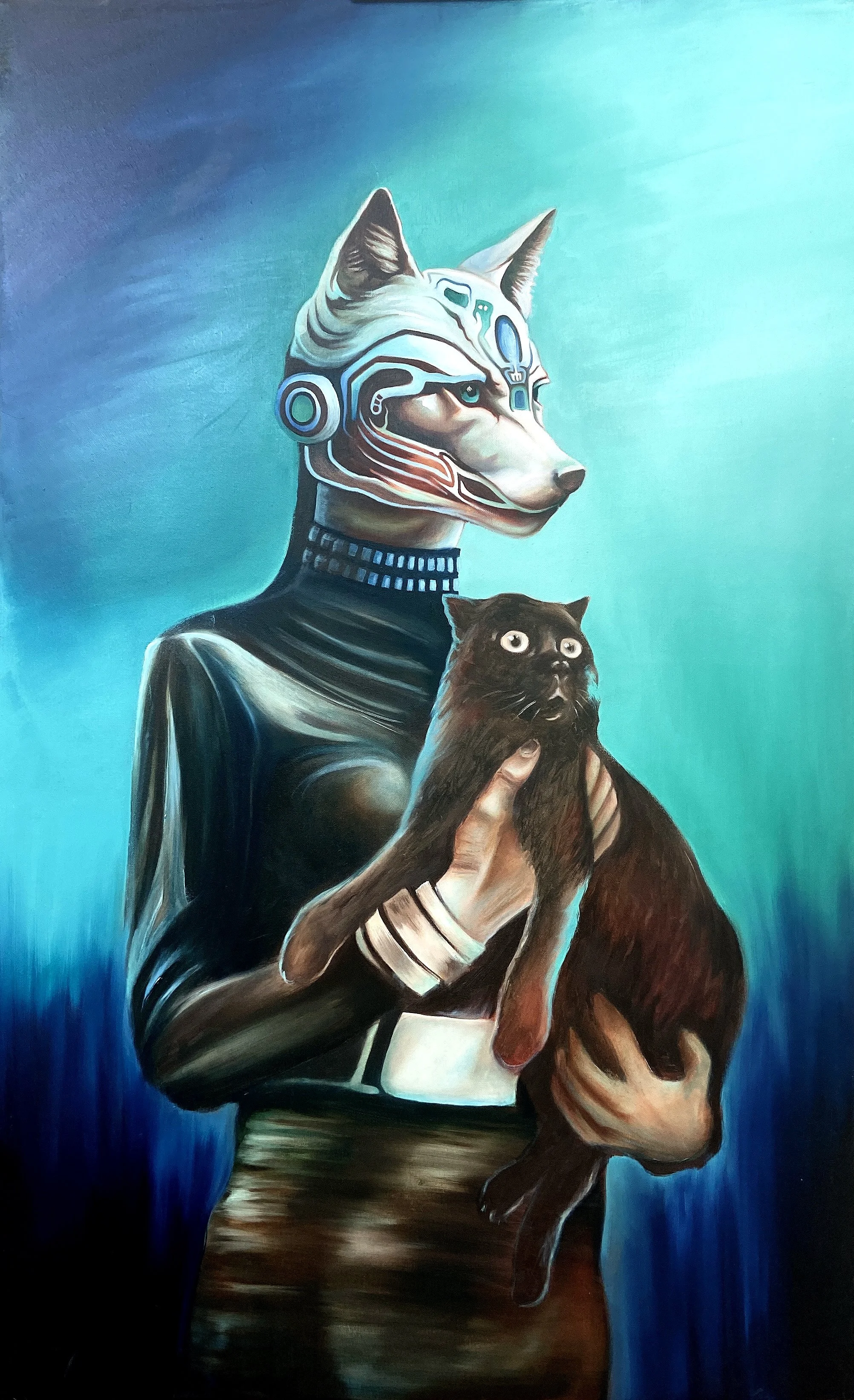 23rd Century Pets | Oil on canvas | 76 x 122 x 4 cm | 2026