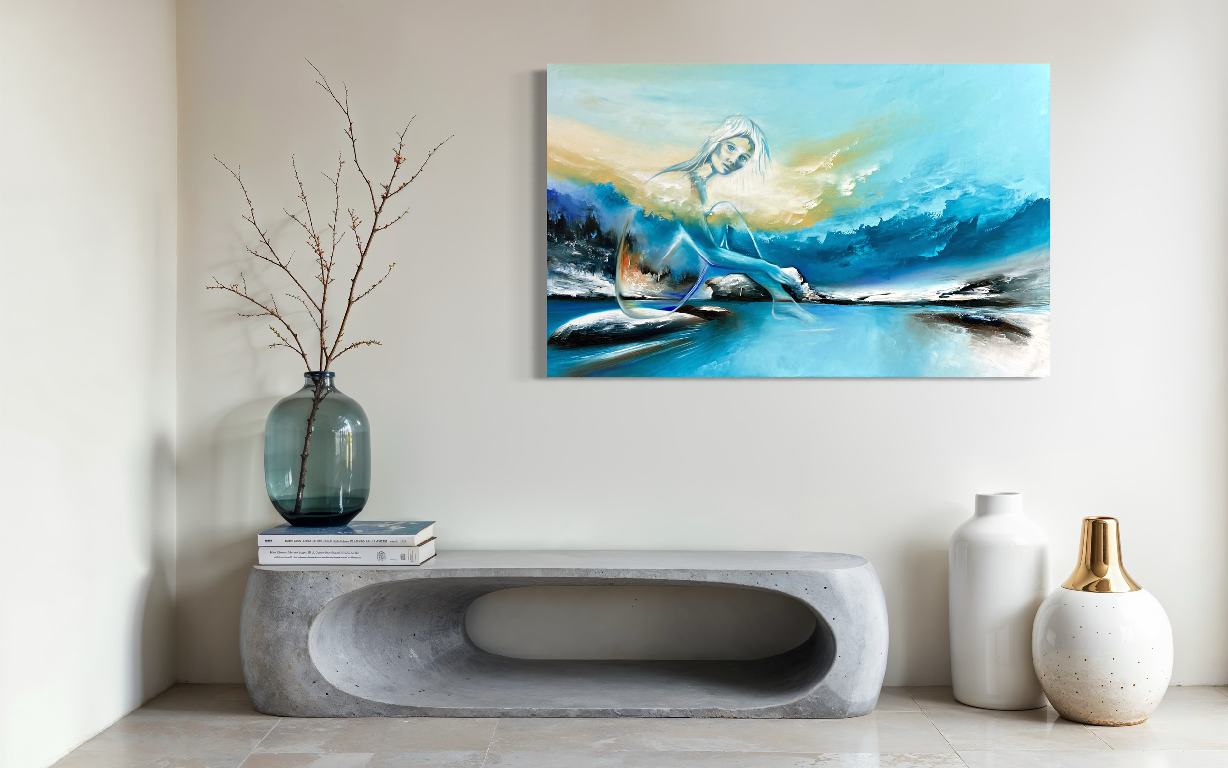 The Naiads Lament | Oil on canvas | 122 x 76 x 4 cm | 2025