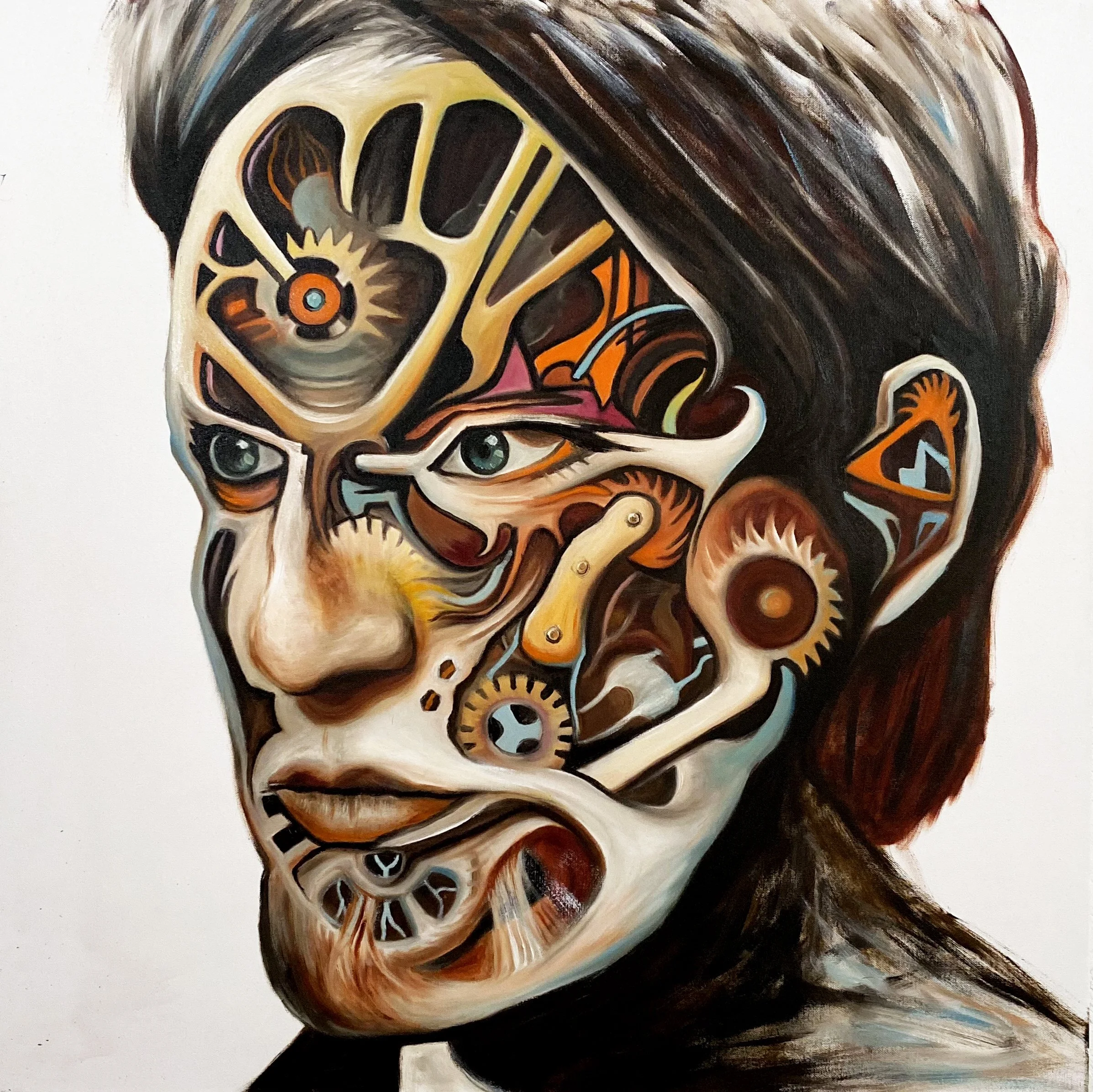 Hephaestus | Oil on canvas | 90 x 90 x 4 cm | 2020 