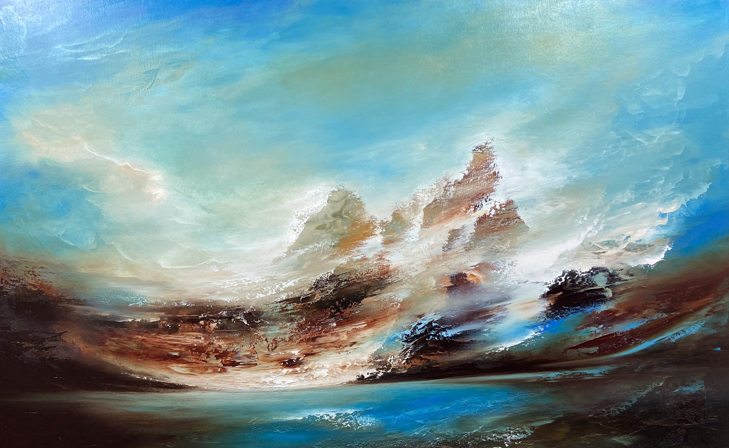 Orphic Ascent | Oil on canvas | 122x 76 x 4 cm | 2026