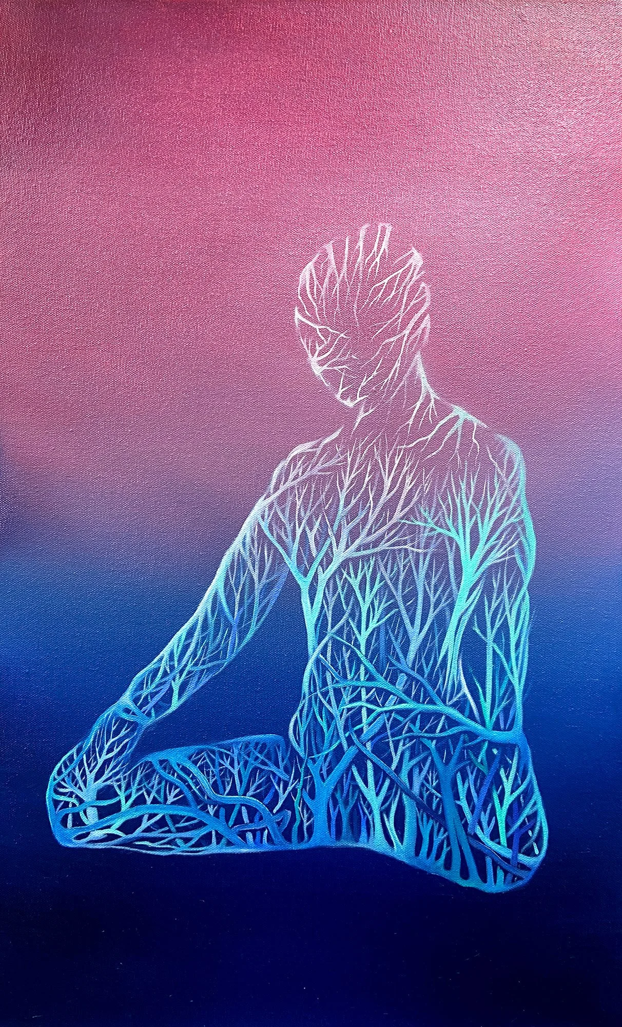 Natura Forma Two | Oil on canvas | 40 x 67 x 4 cm | 2022 | SOLD