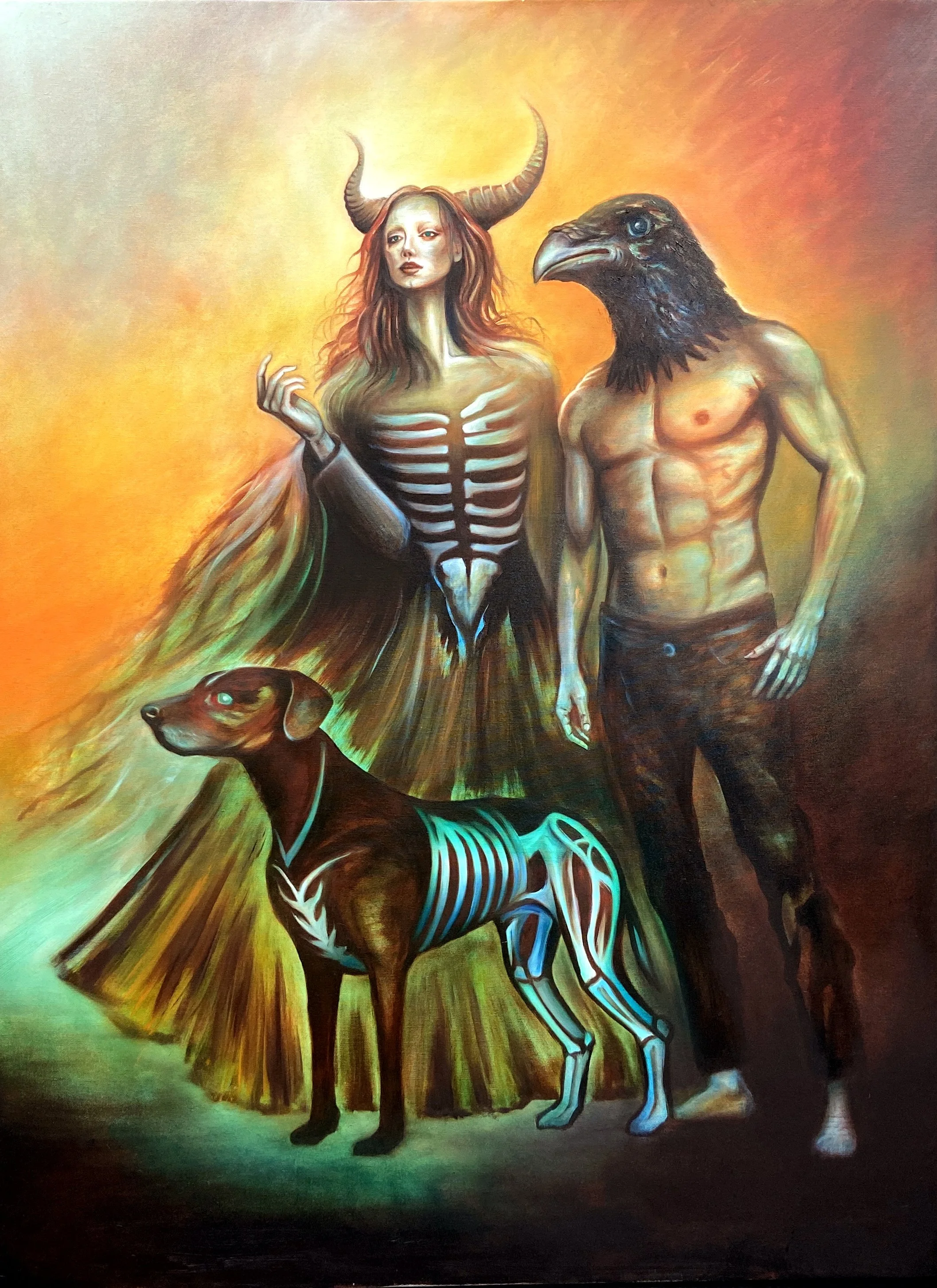 The Dog Walkers | Oil on canvas | 92 x 122 x 2 cm | 2026