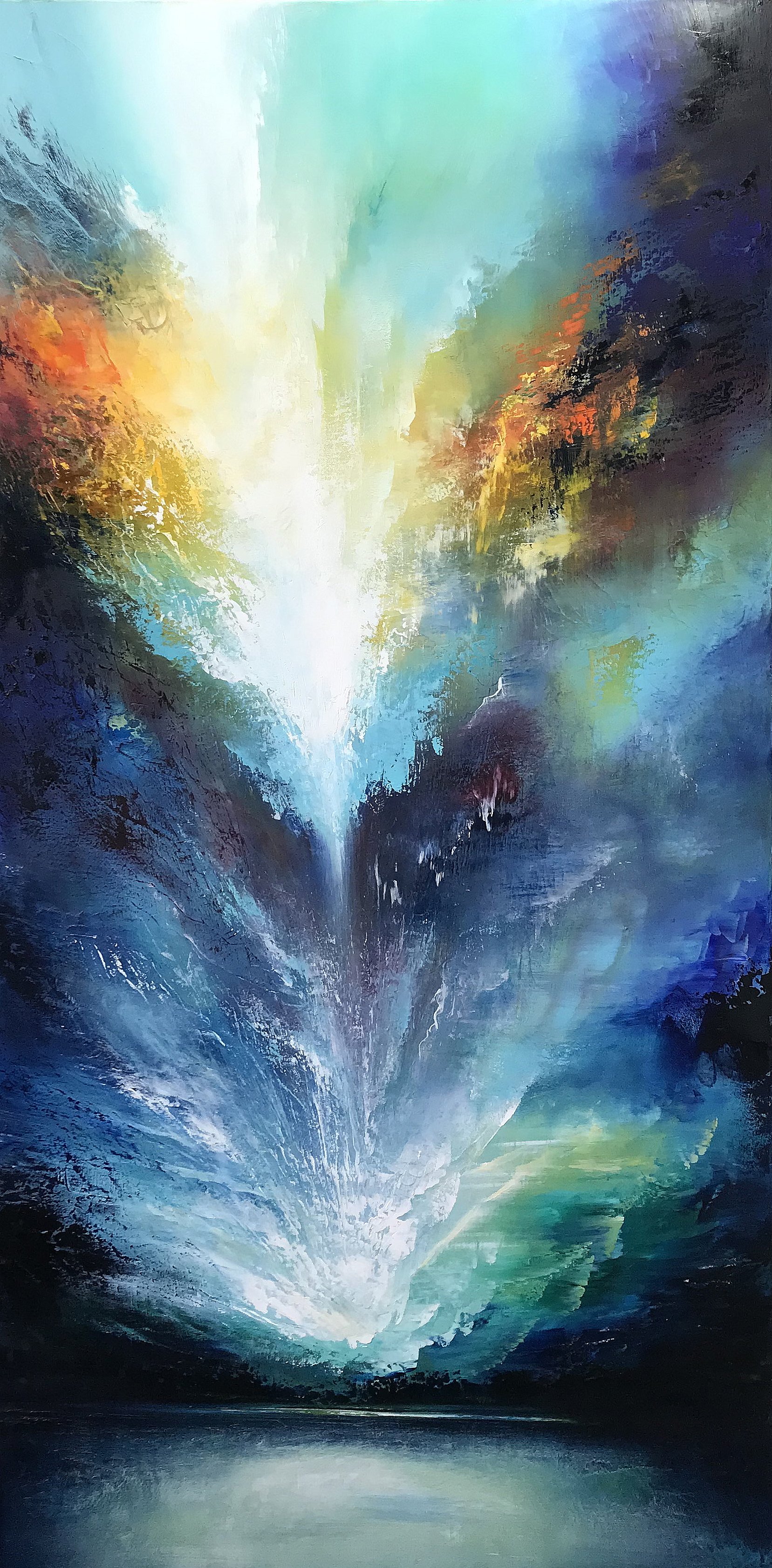 River Mountain | Oil on canvas | 61 x 122 x 4 cm | 2022 (SOLD)