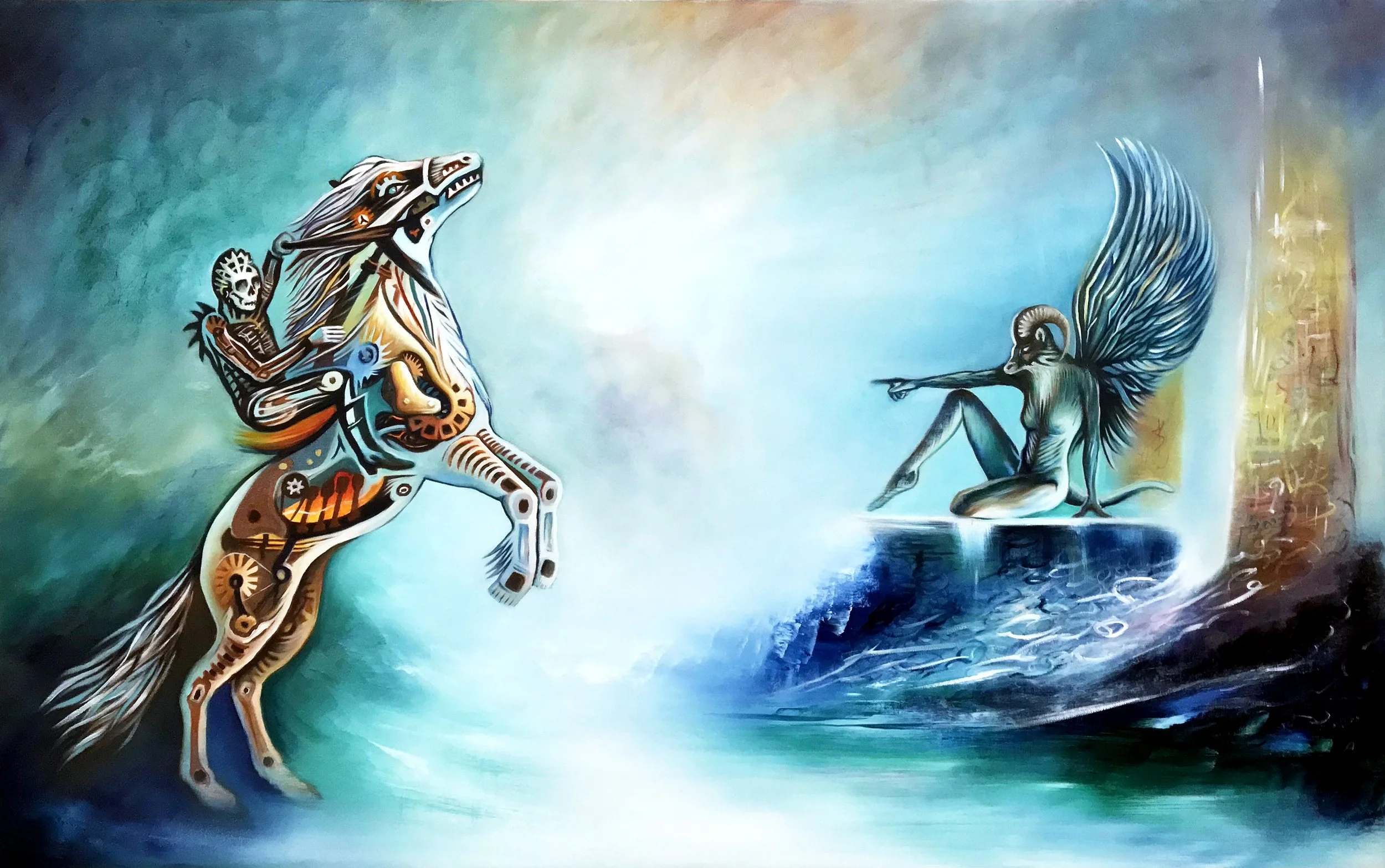 Forbidden Knowledge | Oil on canvas | 122 x 76 x 4 cm | 2021 