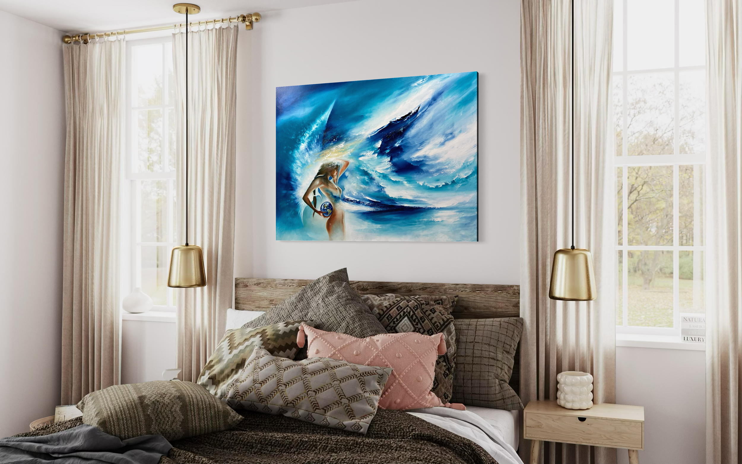 Persephone Rising | Oil on canvas | 122 x 92 x 4 cm | 2025