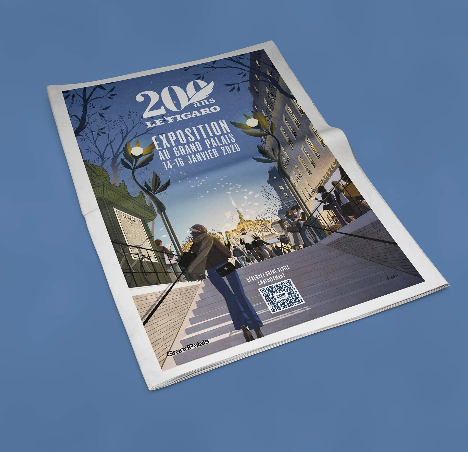 Campagne print 200 ans Le Figaro