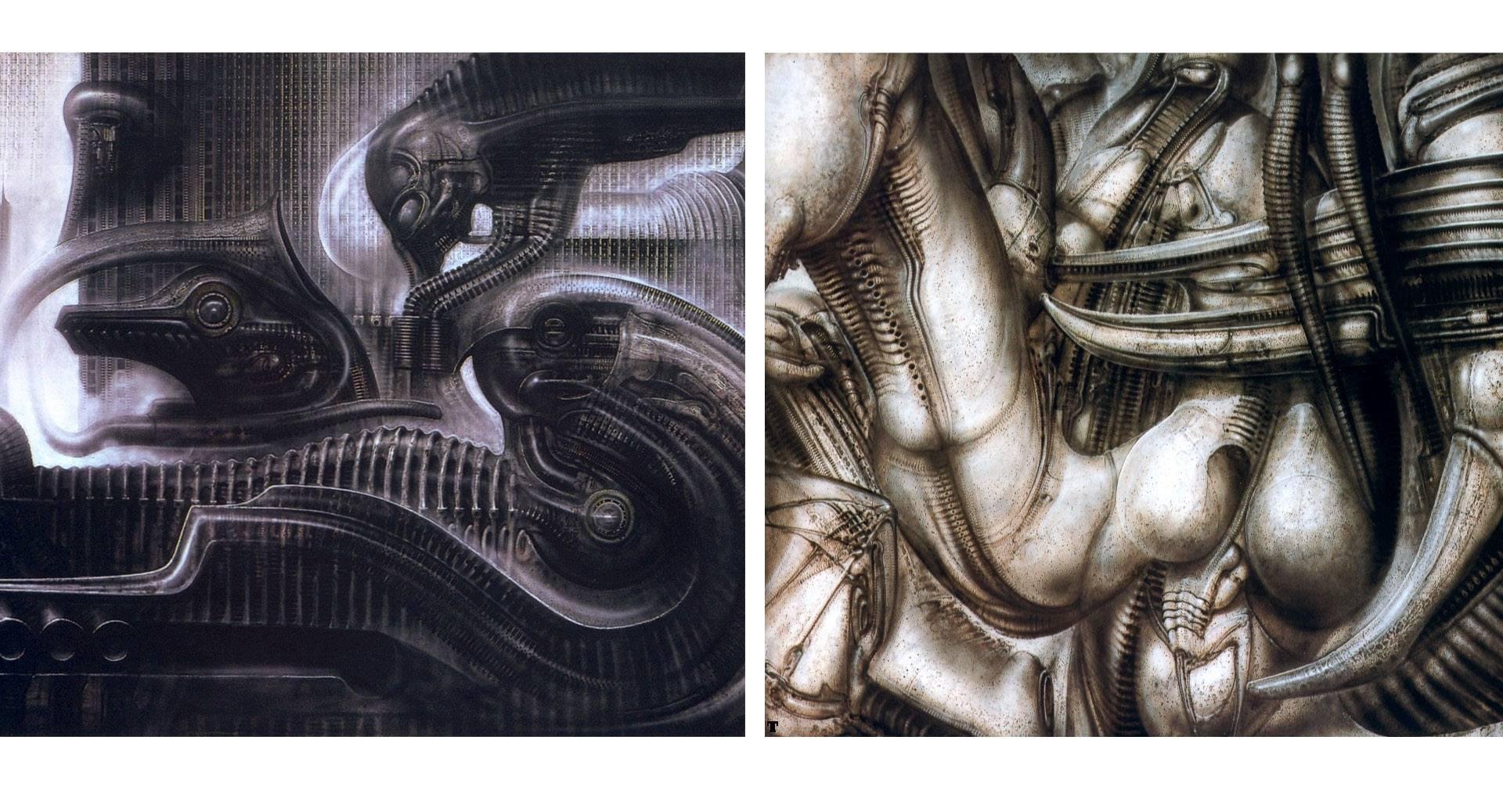 H.R. Giger images I used for inspiration