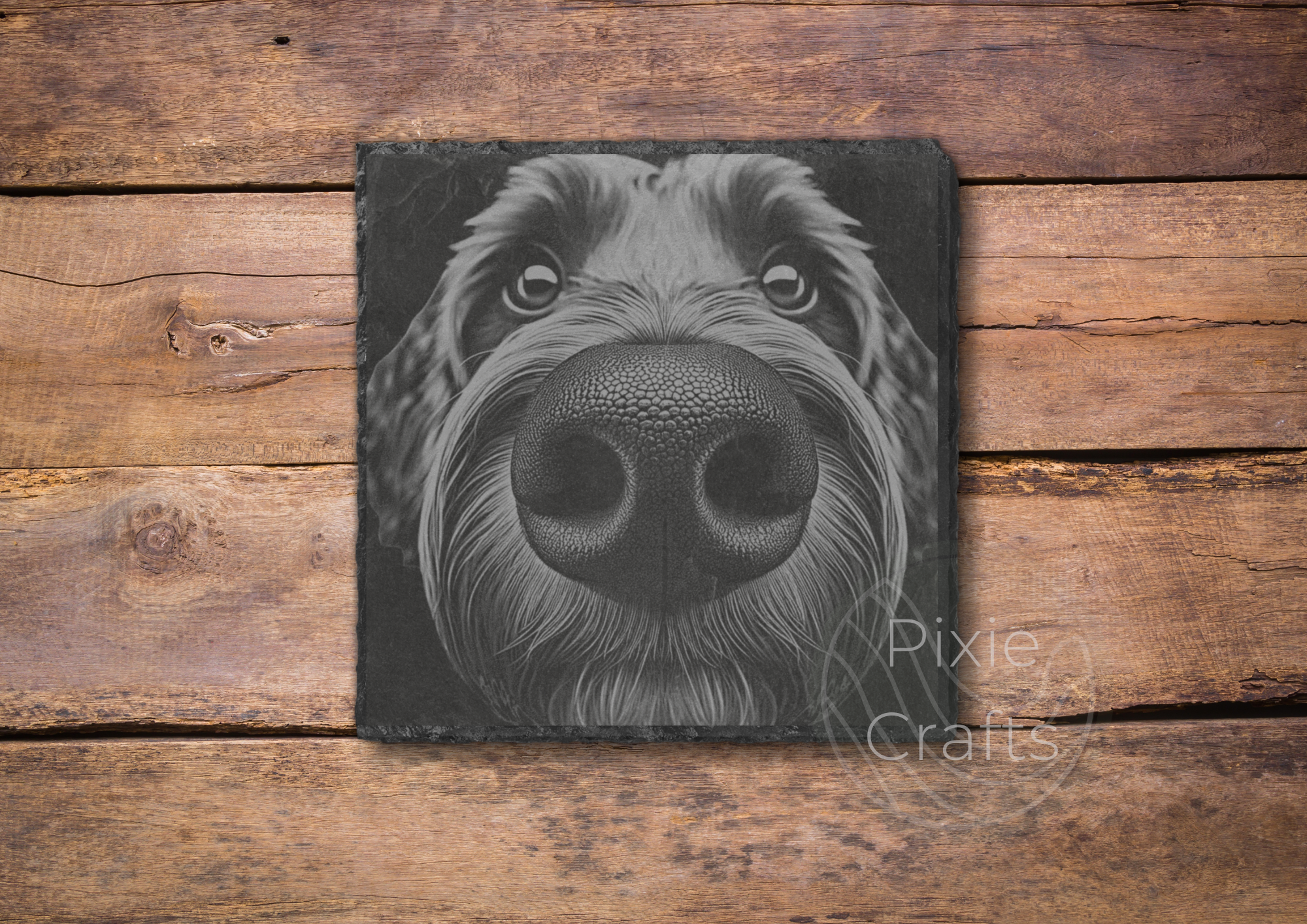 Labradoodle Booper Slate Coaster.png