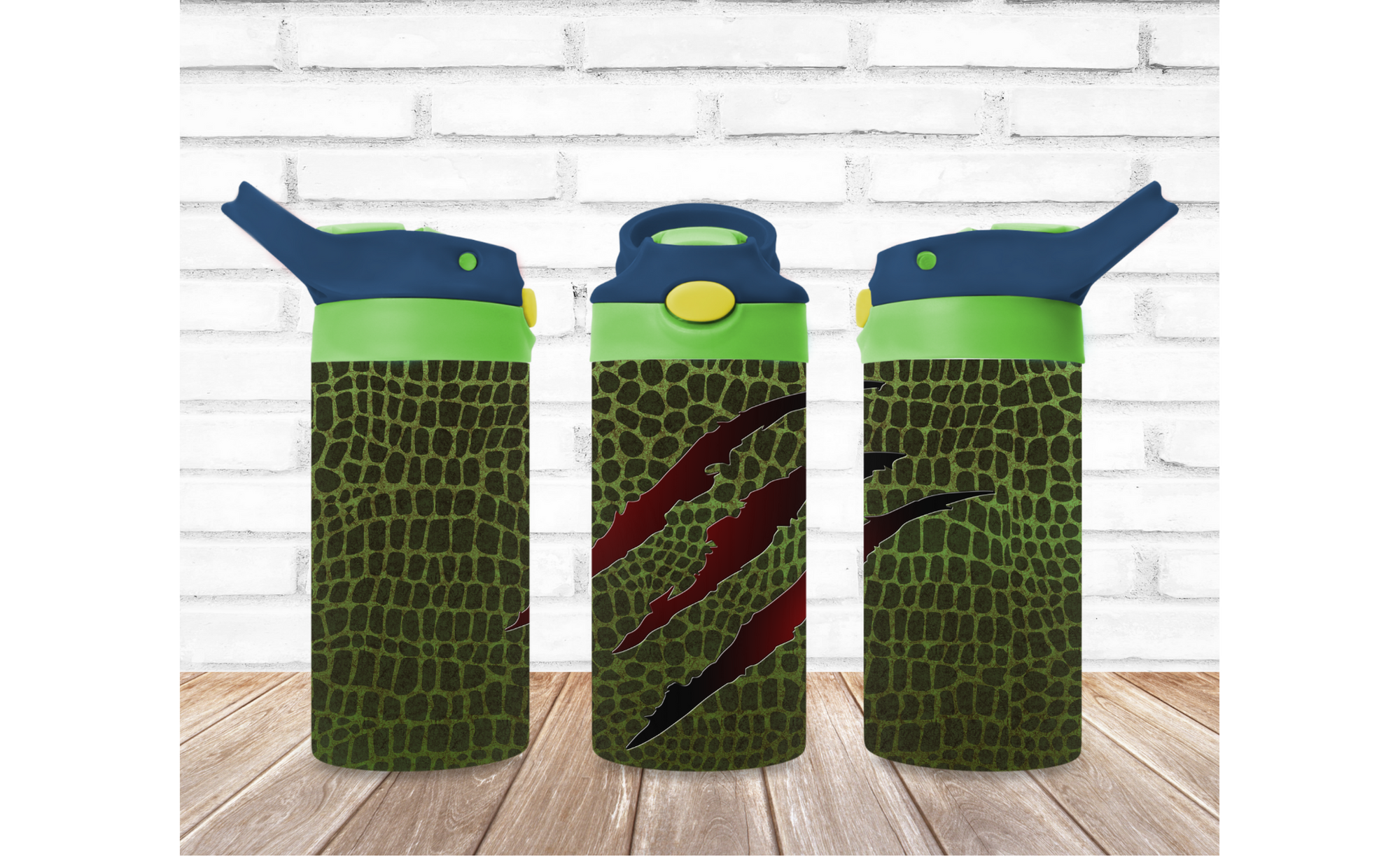 Kids Flip Top 12 oz Tumbler Dino Claw