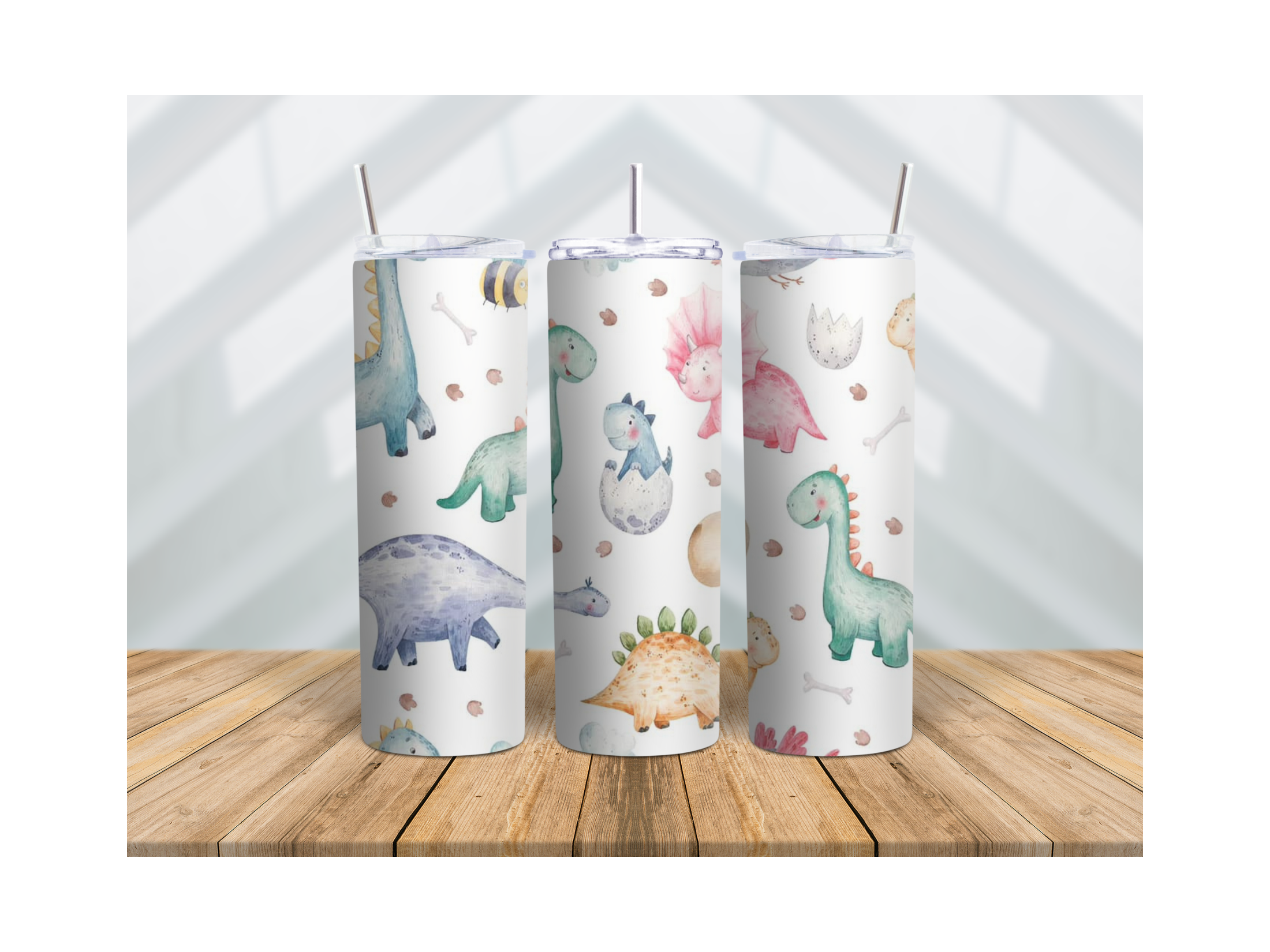 20 oz Tumbler Cute Dinos